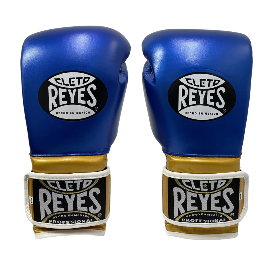 cleto-reyes-guante-de-entrenamiento-piel-de-res-14-oz-c-cierre-de-contacto-azul- image 1