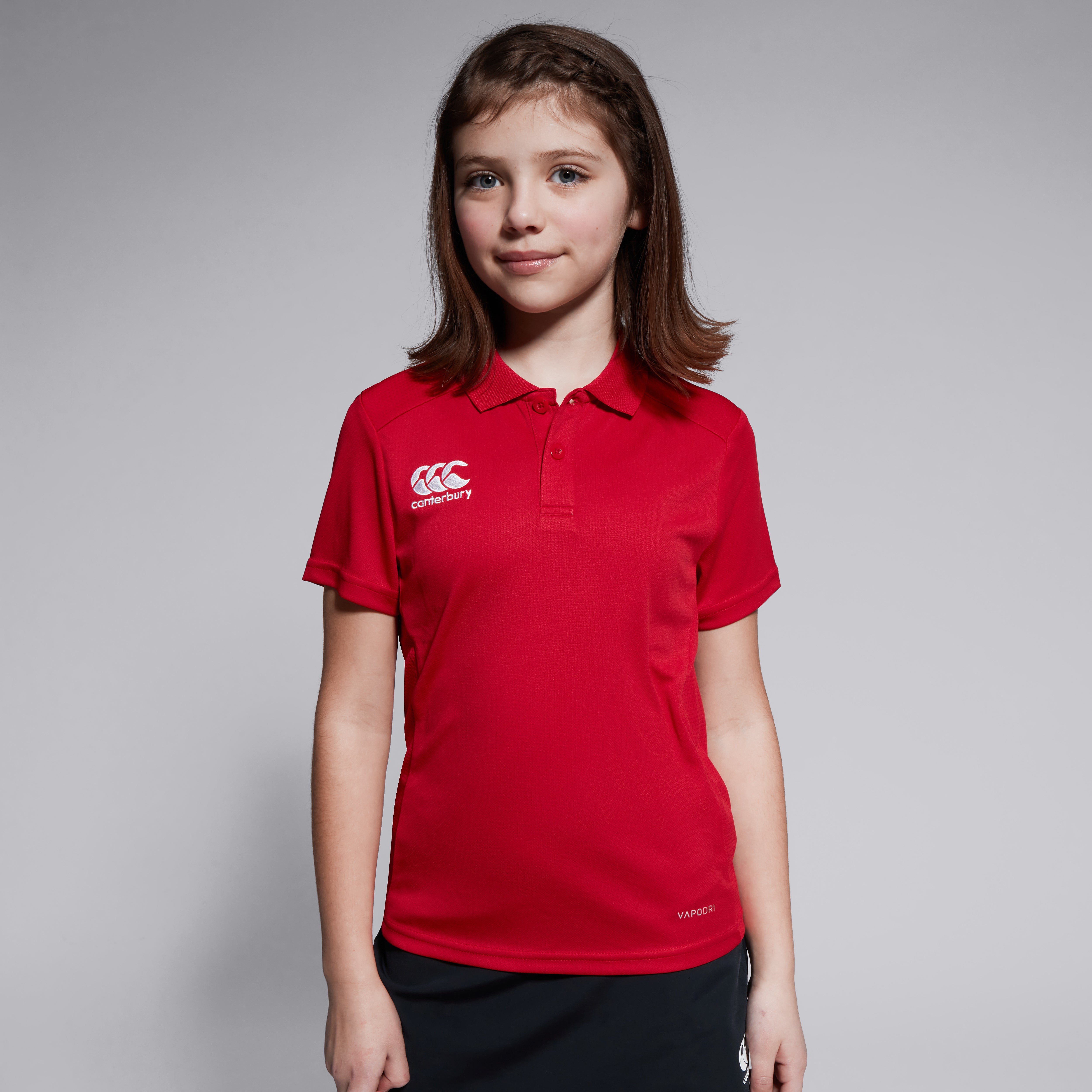 canterbury-club-dry-polo-shirt-rojo-junior-unisex image 2