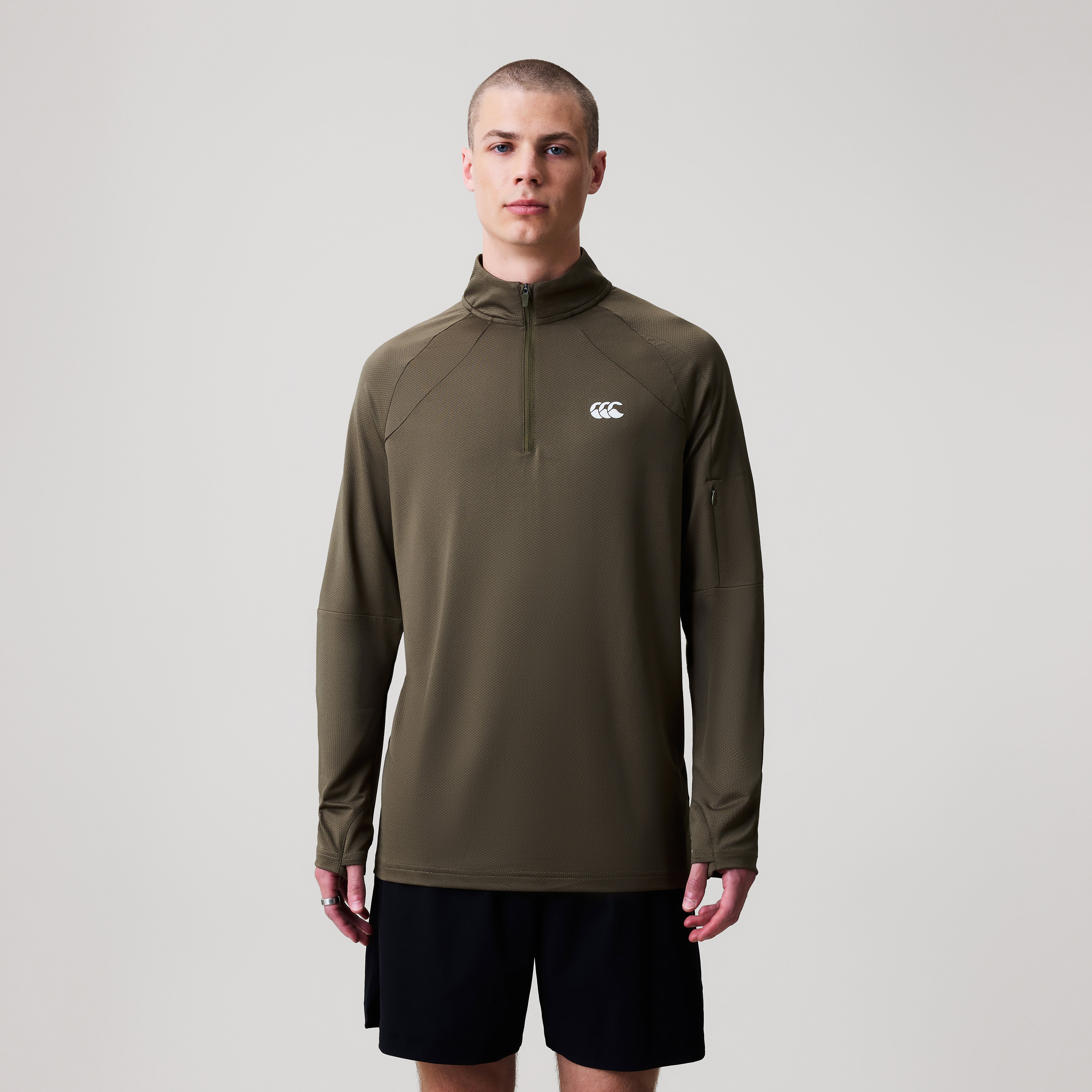 canterbury-tempo-1-4-zip-green-sudadera-de-entrenamiento-para-hombre image 3