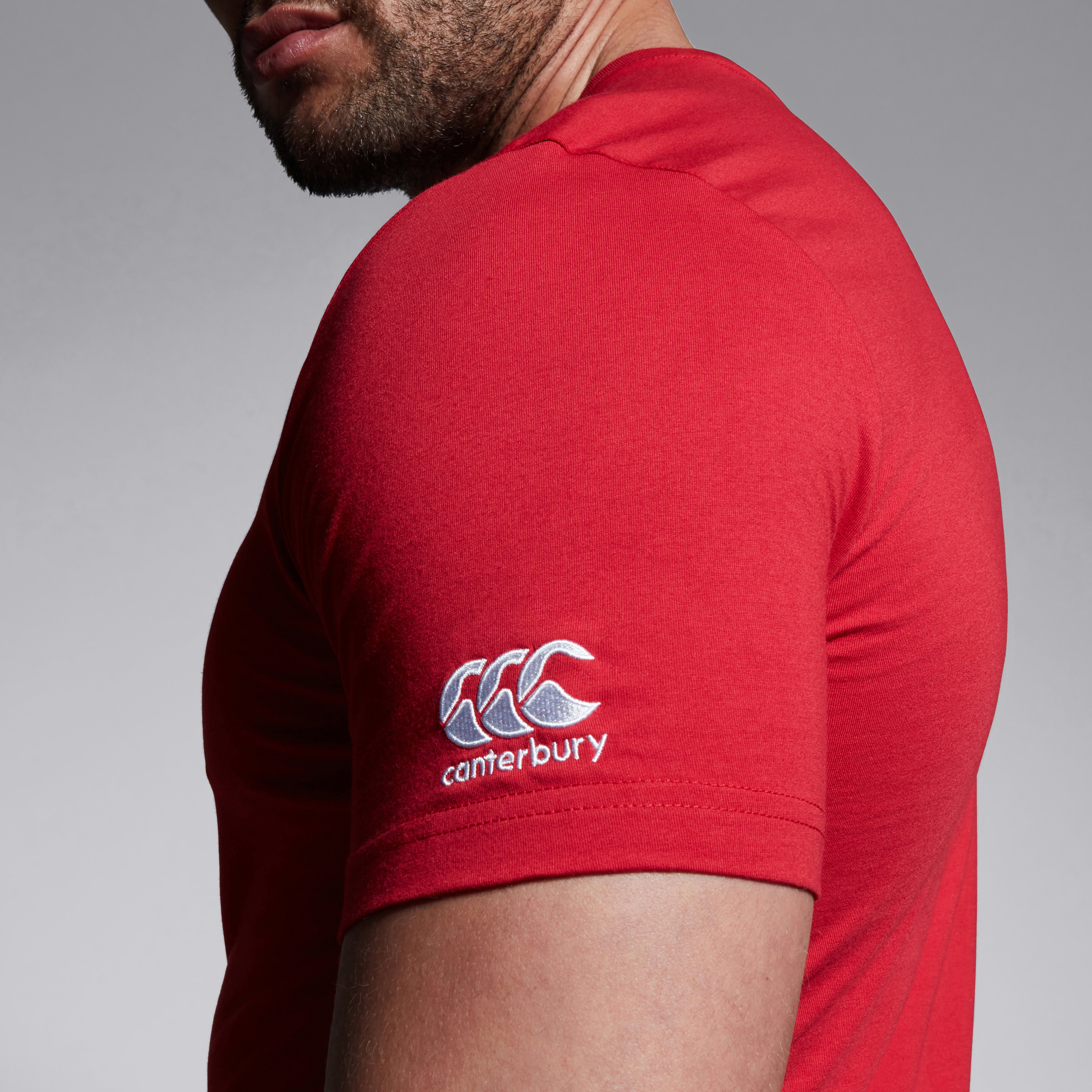 camiseta-canterbury-club-plain-para-hombre-roja image 7
