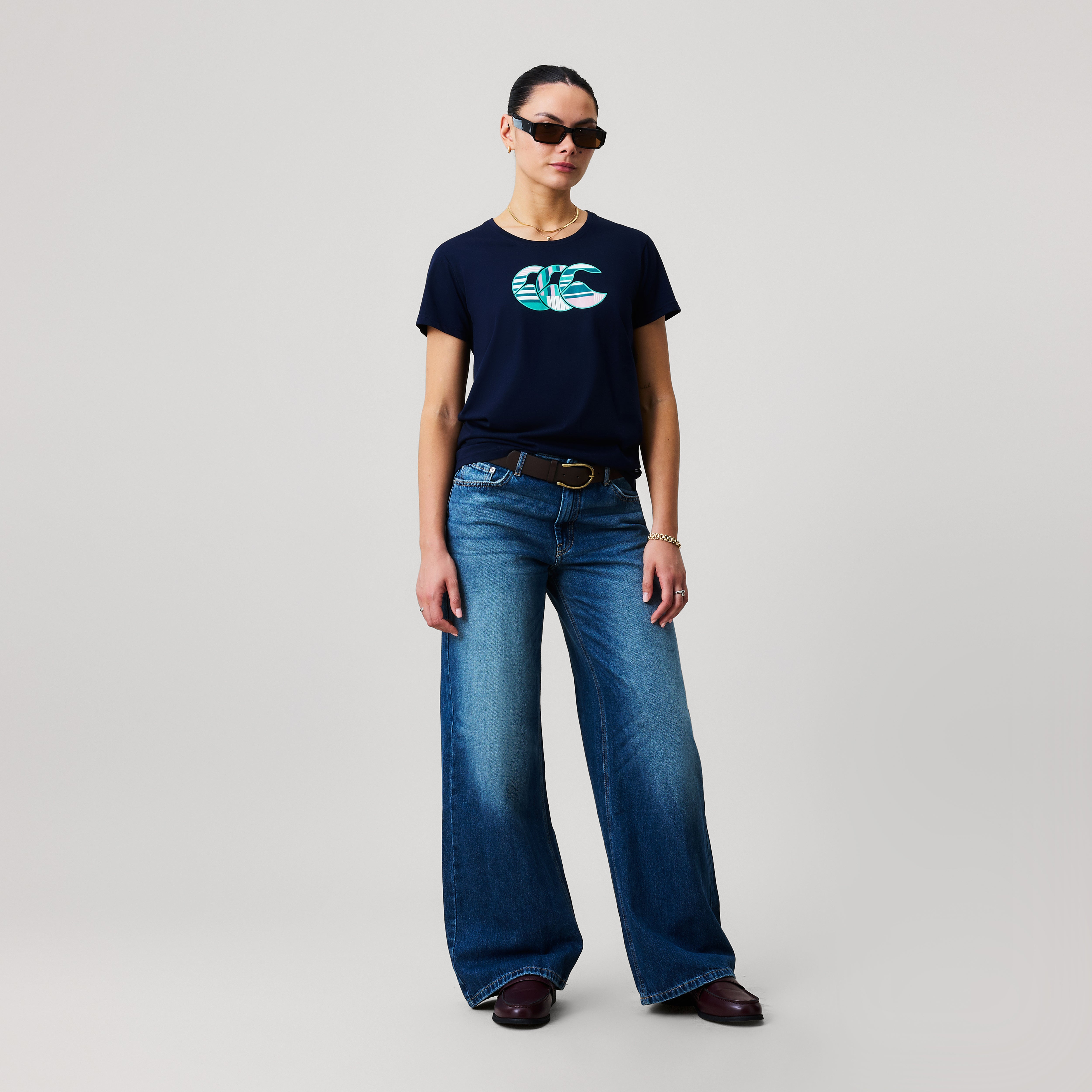 canterbury-uglies-logo-tee-azul-marimno-para-mujer-camiseta-deportiva-de-corte-e image 2
