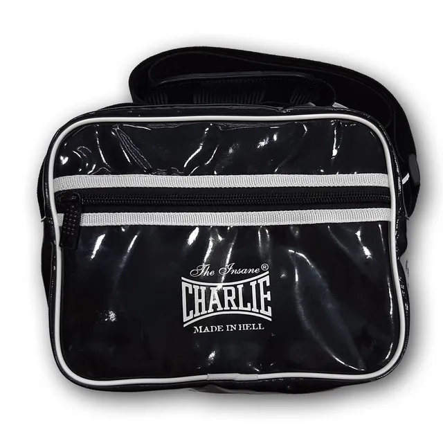 bolso-vintage-mini-negro-de-charlie-boxing-21x15x8-cm-polipiel-con-brillo-y-band image 1