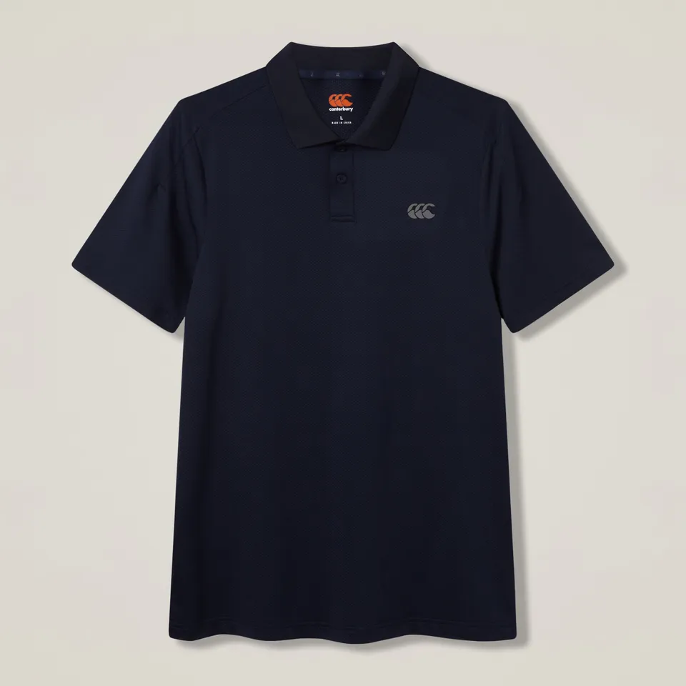 canterbury-mens-tempo-polo-shirt-navy image 1