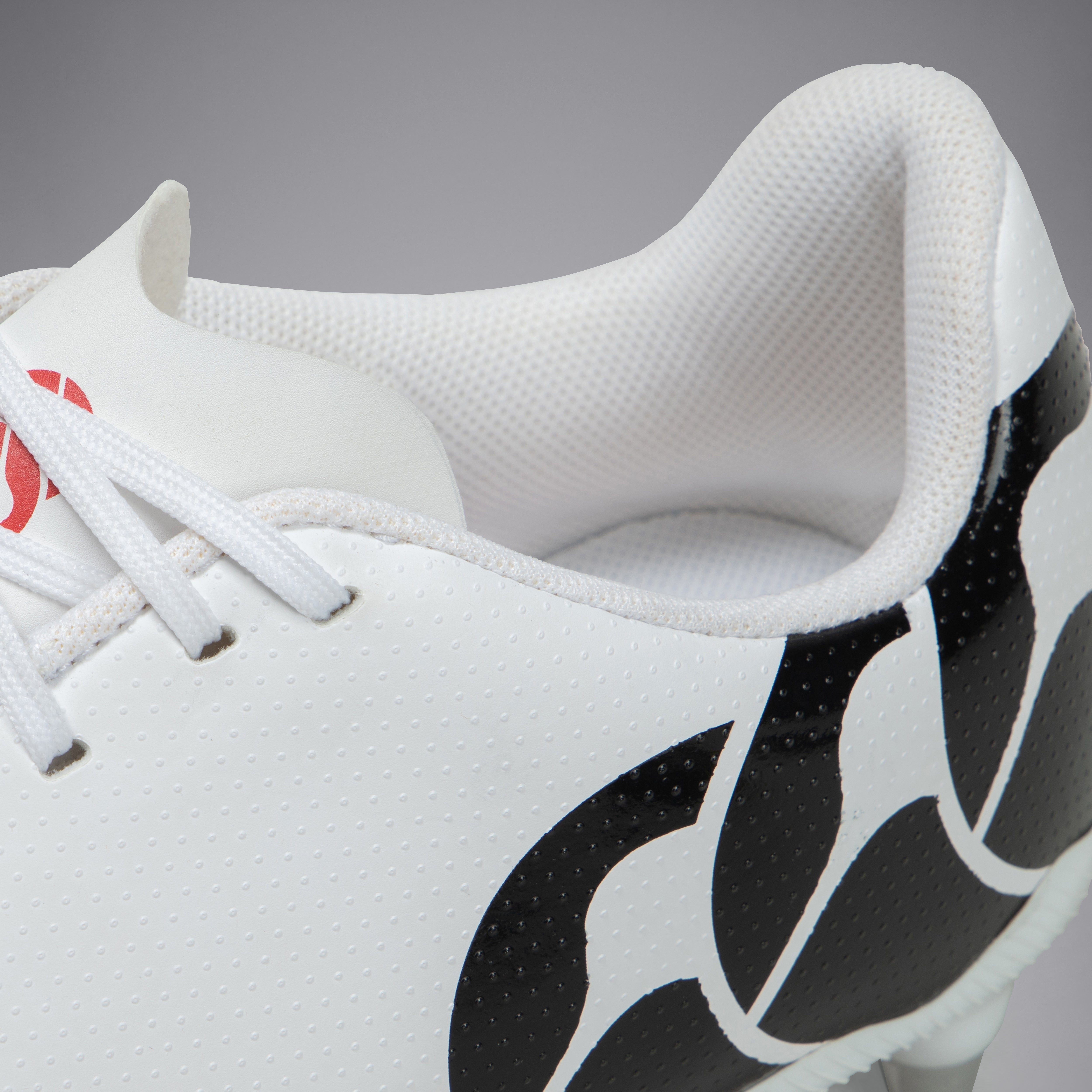 botas-de-rugby-canterbury-speed-raze-soft-ground-negro-rojo-blanco image 6