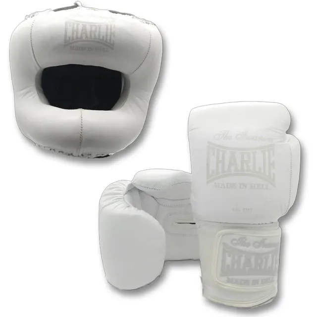 charlie-boxing-pack-m-boxeo-broken-white-guantes-y-casco-con-ahorro-de-20 image 1