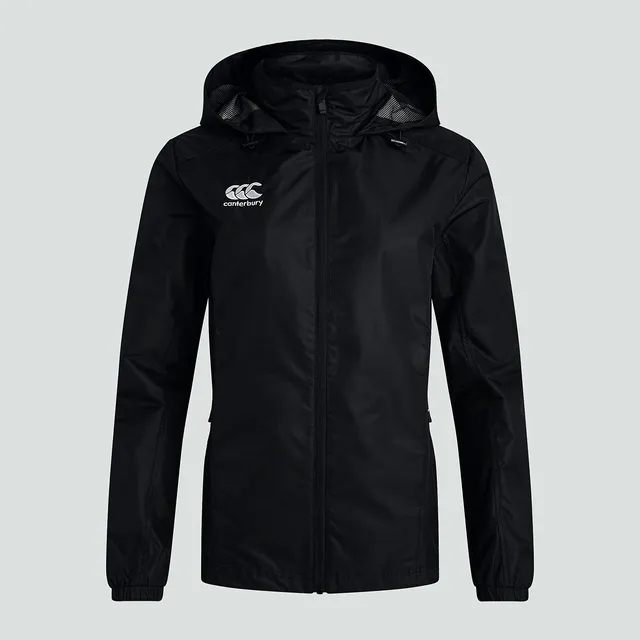 canterbury-womens-club-vaposhield-full-zip-rain-jacket-black image 1