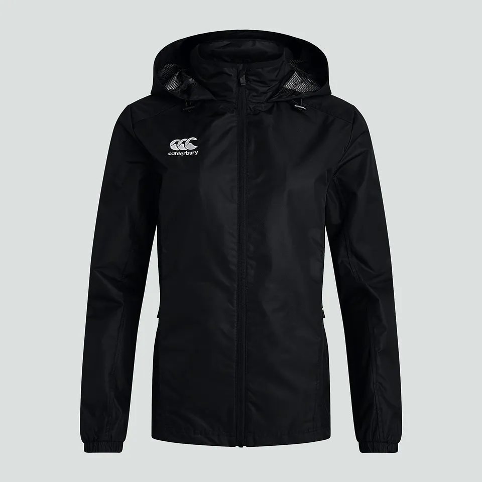 canterbury-womens-club-vaposhield-full-zip-rain-jacket-black image 1
