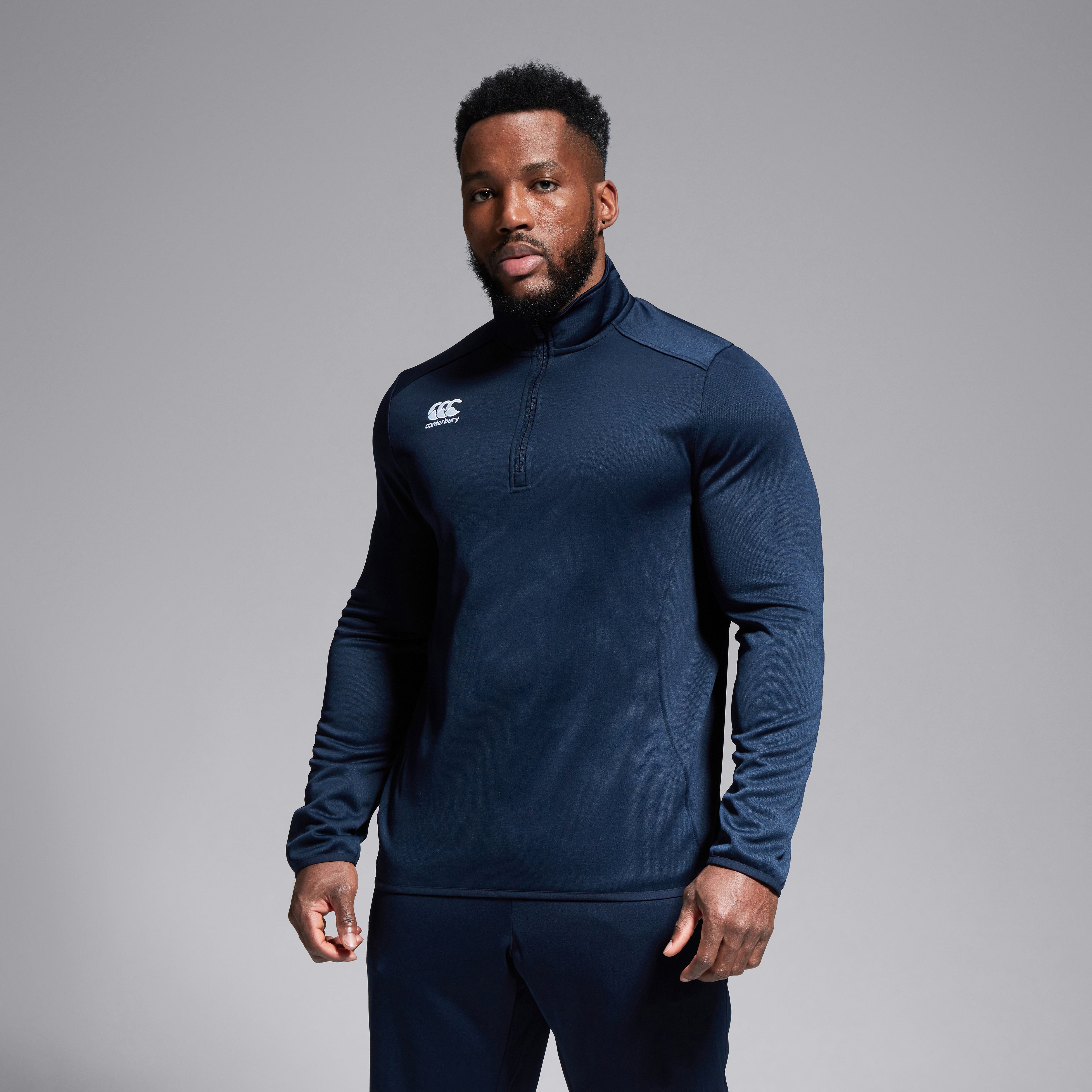 canterbury-mens-club-1-4-zip-mid-layer-training-top-navy-sudadera-de-entrenamien image 2