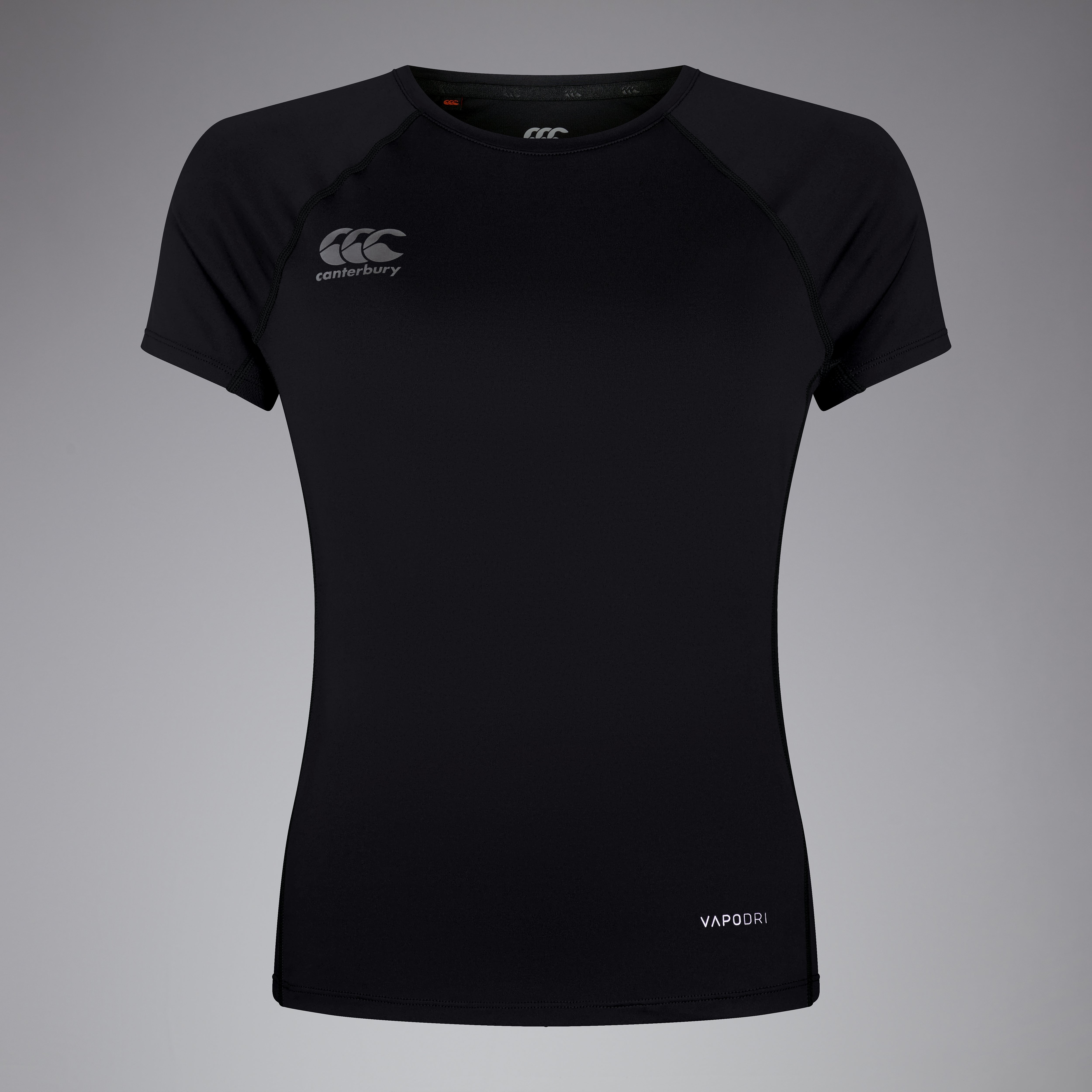 camiseta-canterbury-superlight-manga-corta-negra-para-mujer image 1