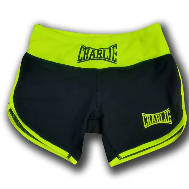 short-fitness-mujer-charlie-boxing-short-deportivo-de-mujer-estilo-retro image 1