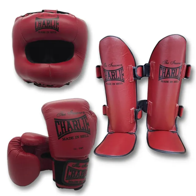 pack-m-full-kick-blood-charlie-boxing-guantes-espinillera-y-casco-ahorra-37-euro image 1