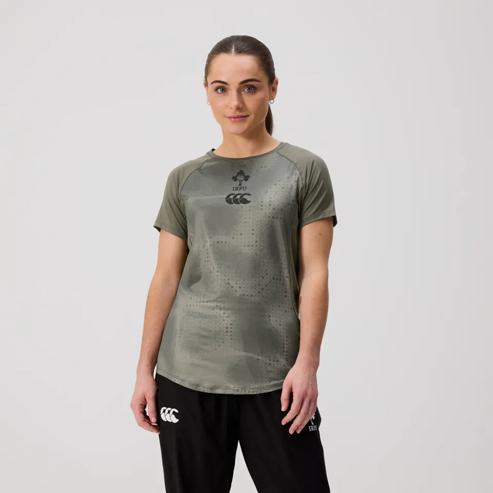 camiseta-de-entrenamiento-canterbury-ireland-superlight-para-mujer-caqui image 1