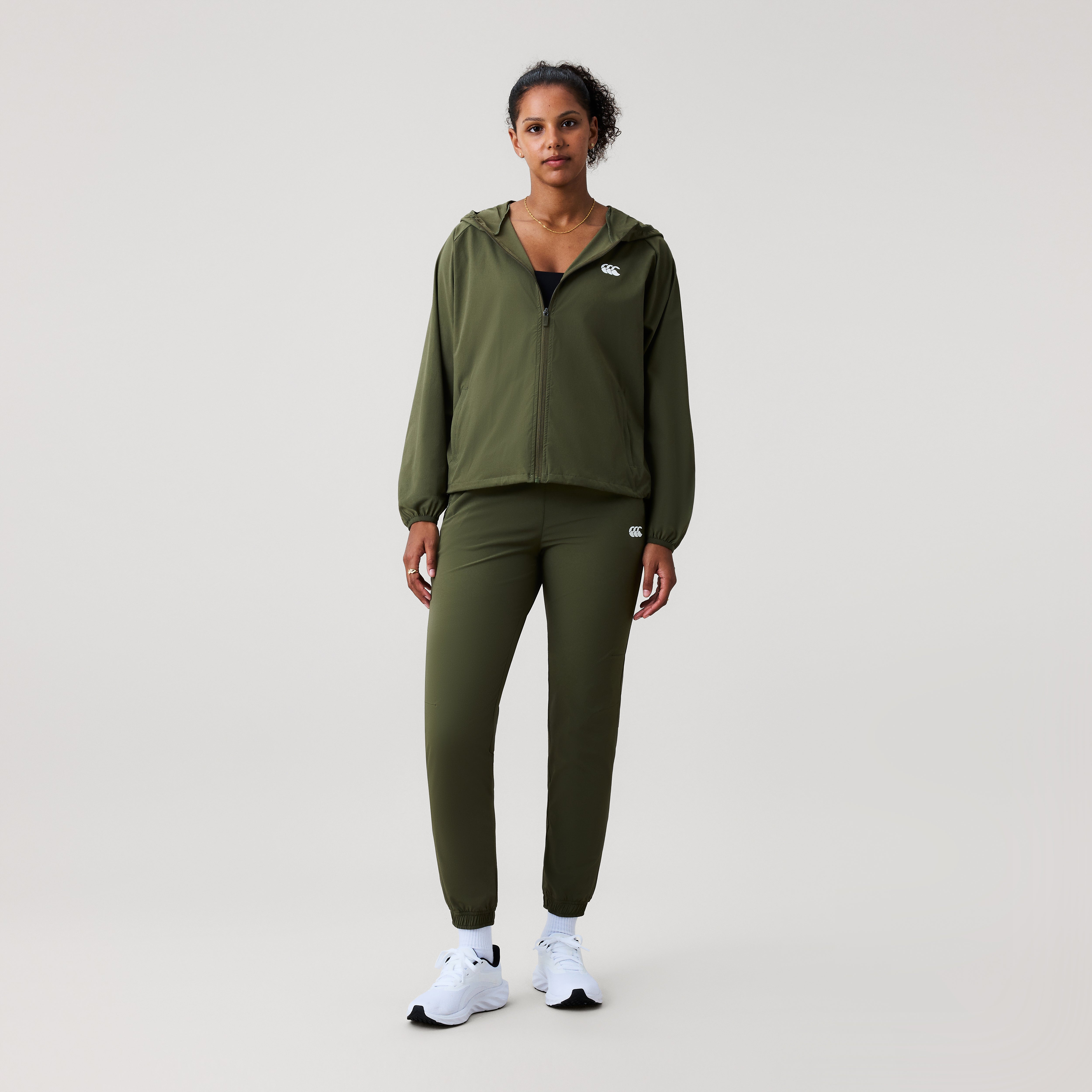 canterbury-chaqueta-cortavientos-tempo-packaway-con-cremallera-para-mujer-verde image 2
