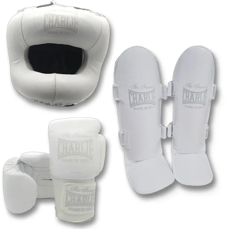 charlie-boxing-pack-m-full-kick-broken-white-guantes-espinillera-casco-ahorra-37 image 1