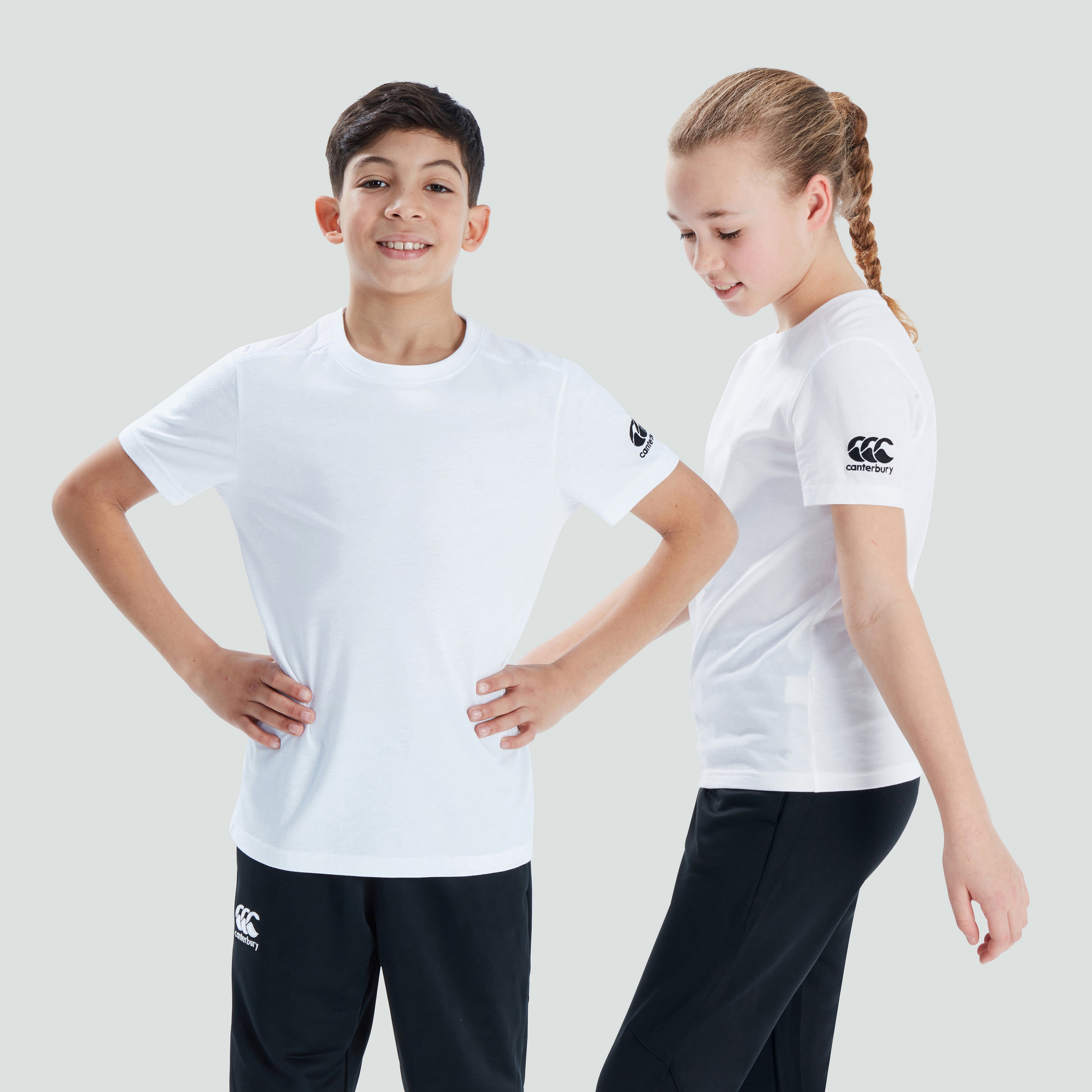 canterbury-club-plain-tee-junior-unisex-camiseta-blanca-de-manga-corta image 4