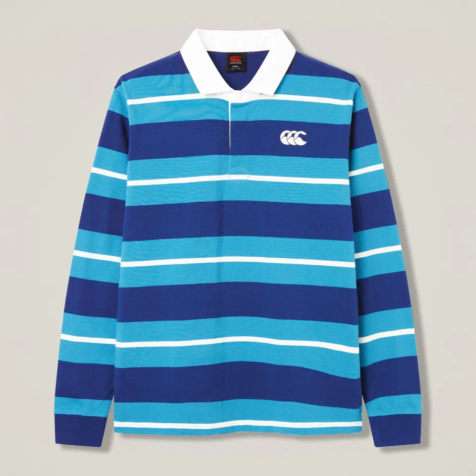 camiseta-de-rugby-canterbury-stripe-azul-para-hombre image 1