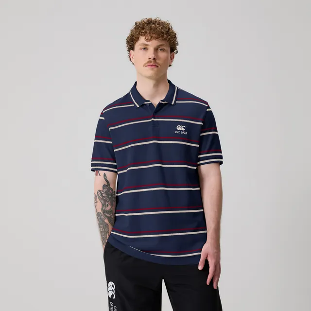 canterbury-multi-stripe-polo-navy-para-hombre-polo-de-algod-n-honeycomb-piqu image 1