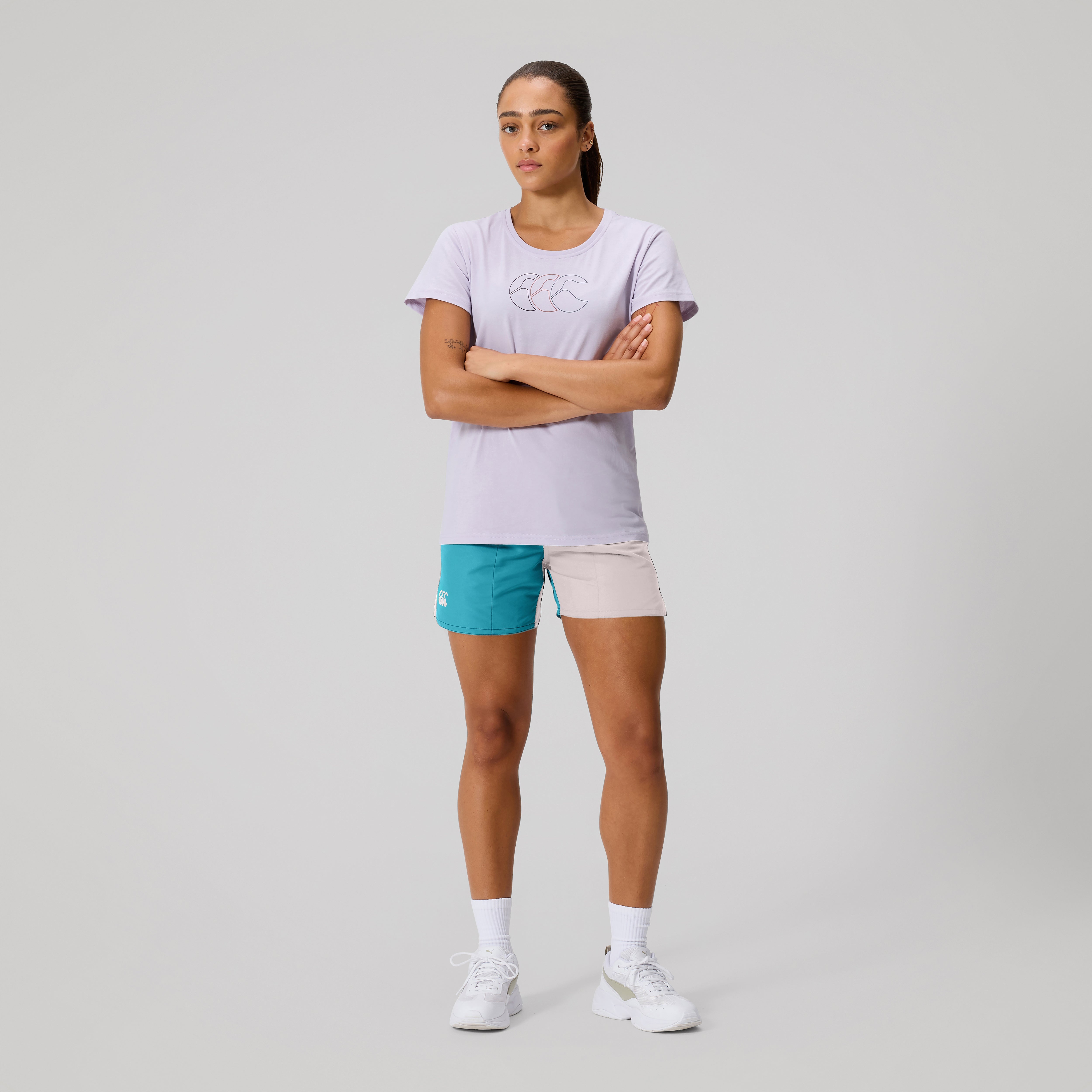pantal-n-corto-canterbury-fundamentals-harletic-azul-para-mujer image 1