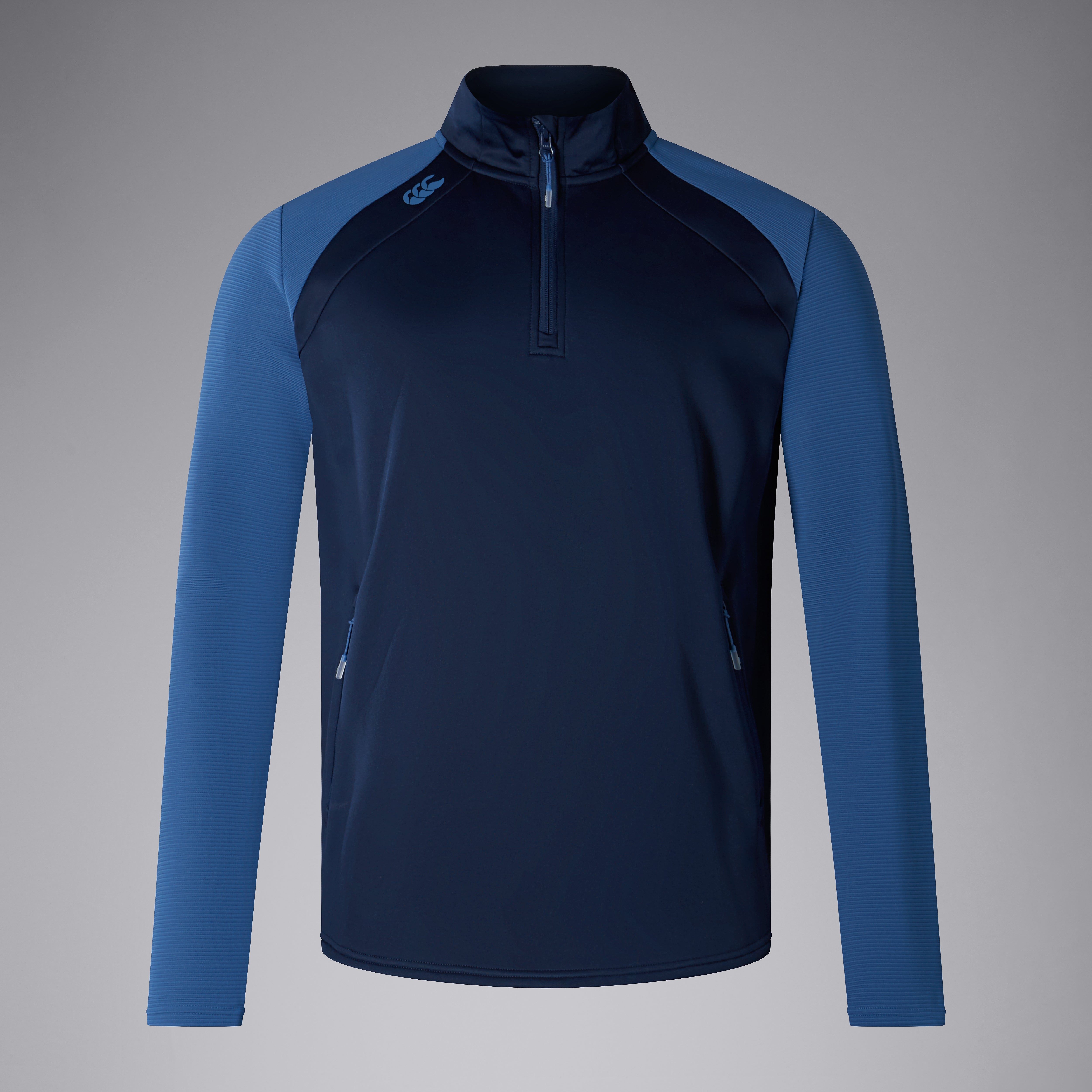 canterbury-elite-1-4-zip-top-navy-sudadera-de-media-cremallera-unisex-para-entre image 1
