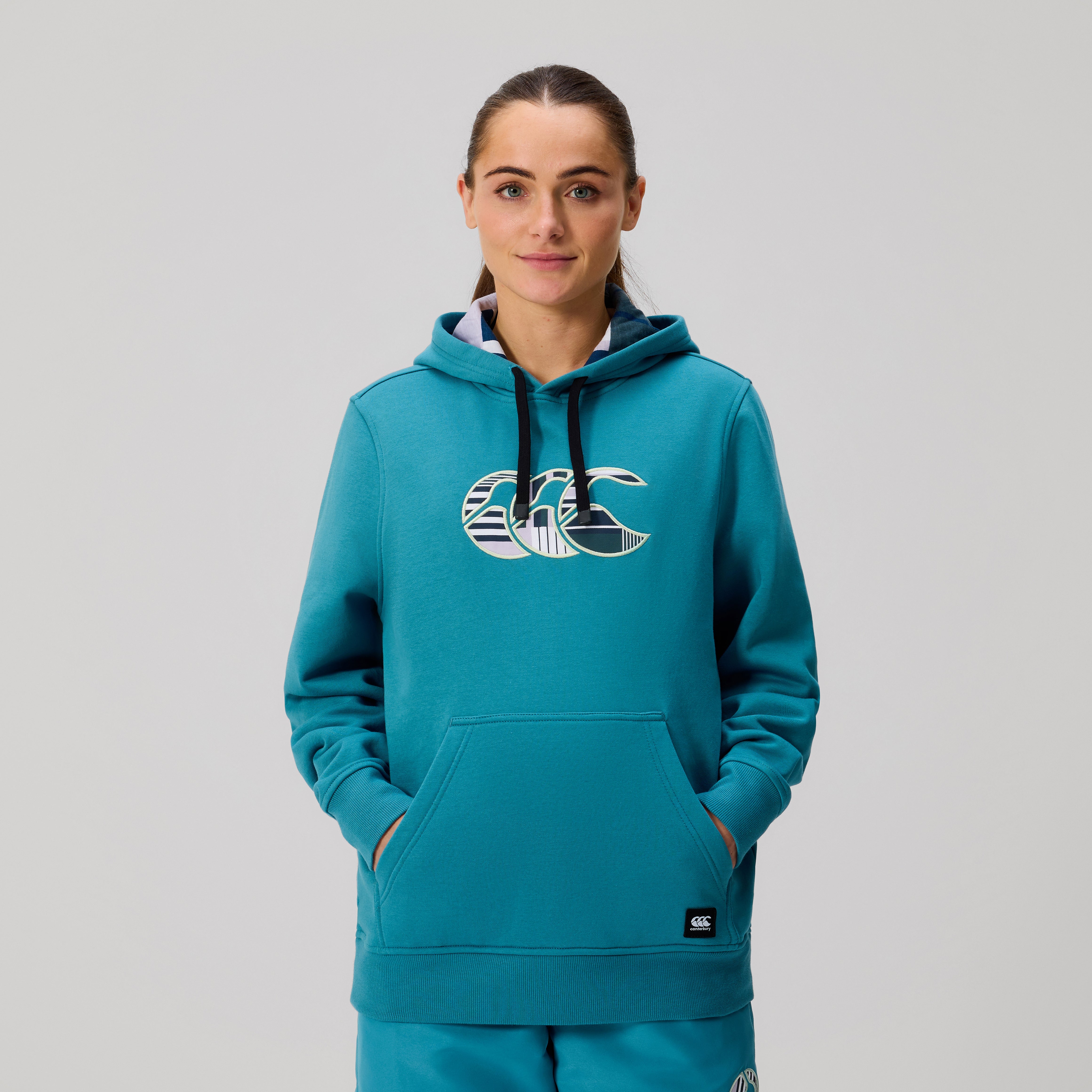 canterbury-sudadera-con-capucha-uglies-logo-para-mujer-azul image 3