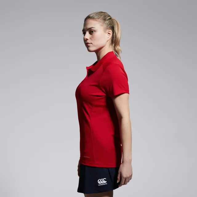 canterbury-club-dry-polo-mujer-rojo image 1