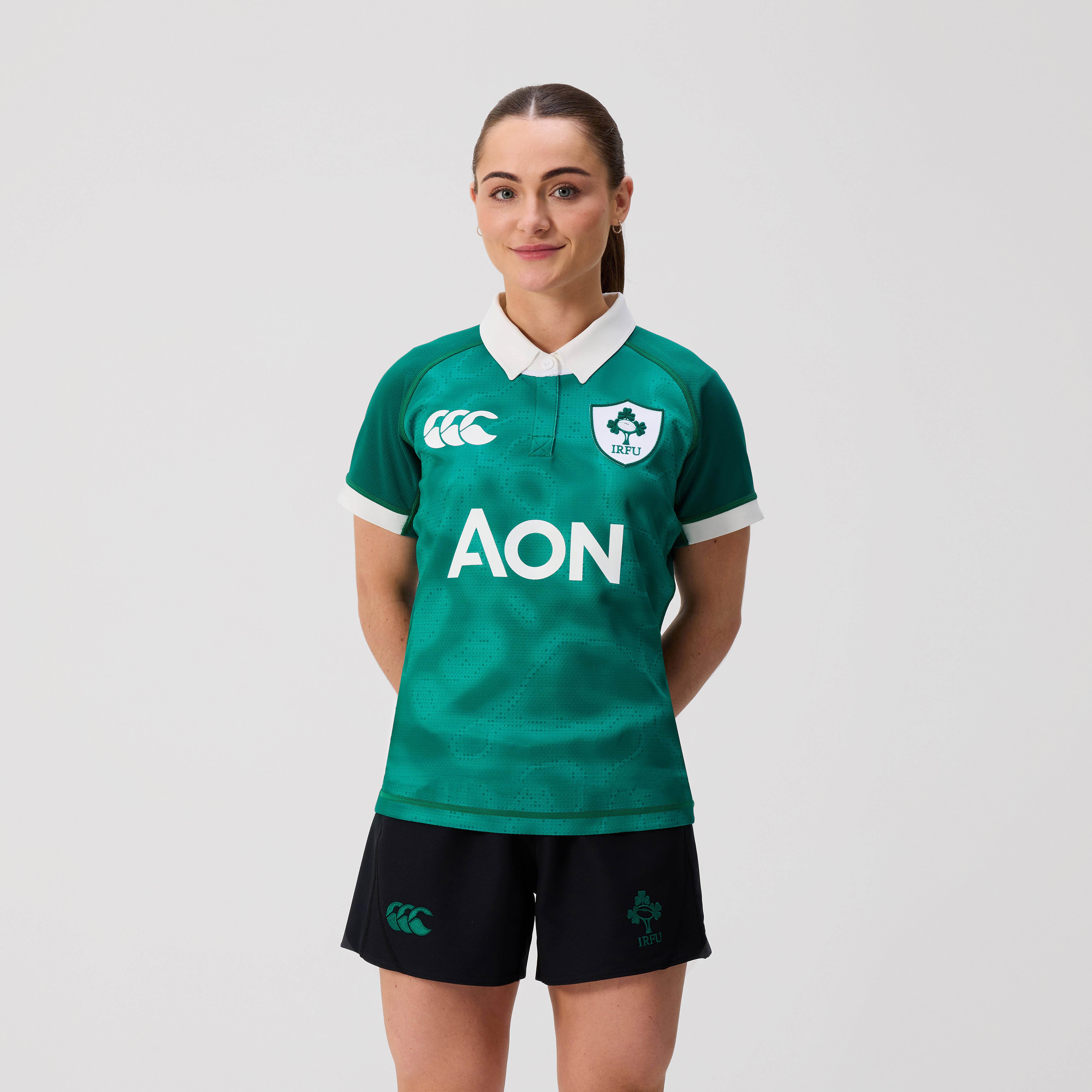 canterbury-camiseta-irlanda-home-test-rugby-verde-blanco-para-mujer image 1