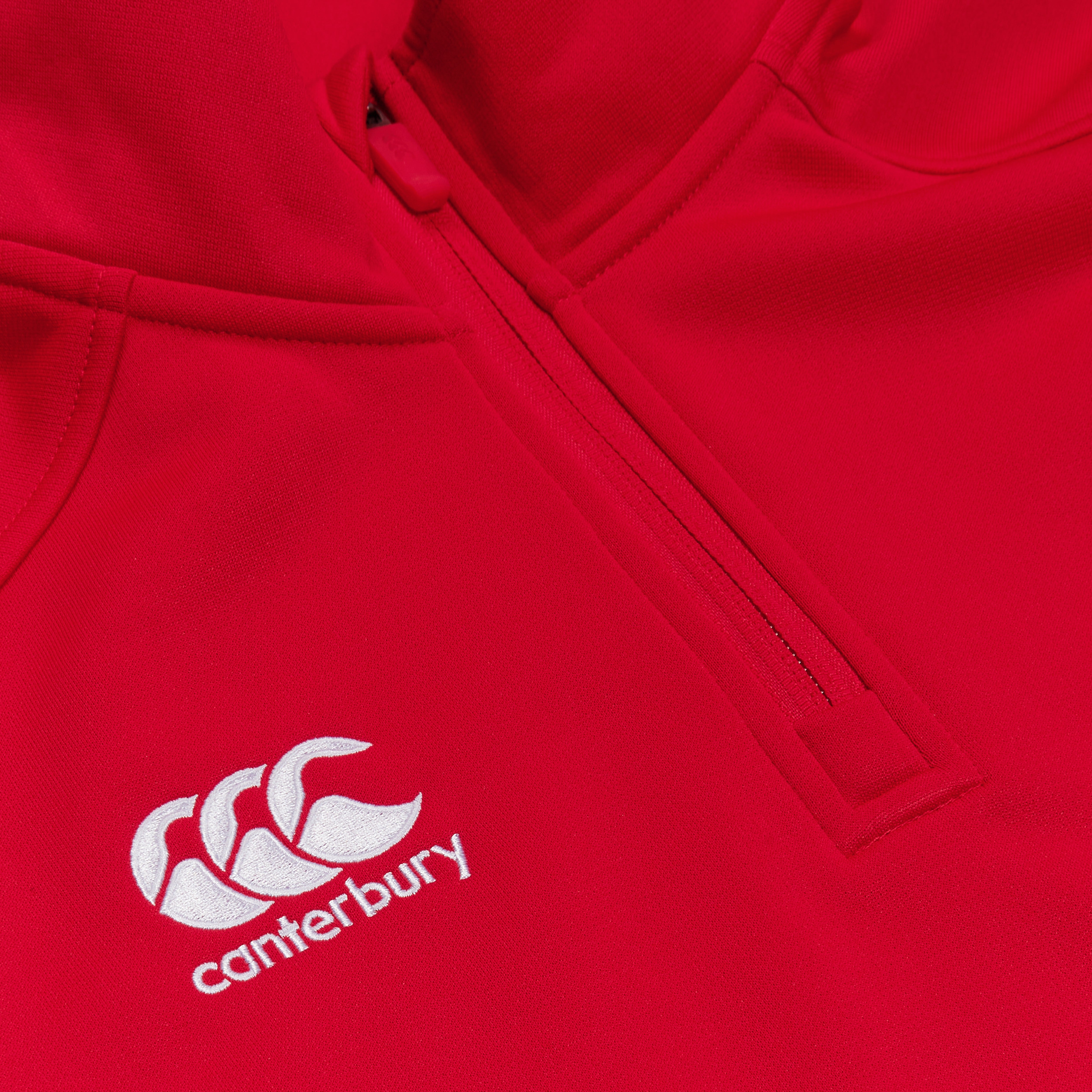 canterbury-camiseta-t-rmica-mujer-club-1-4-zip-mid-layer-roja image 2