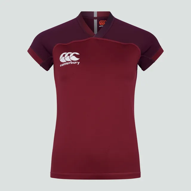 canterbury-vapodri-evader-junior-unisex-rugby-jersey-maroon image 1