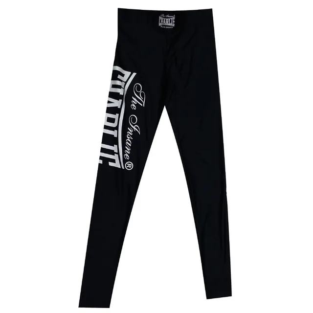 pantal-n-de-lycra-charlie-boxing-negro-blanco-para-boxeo image 1