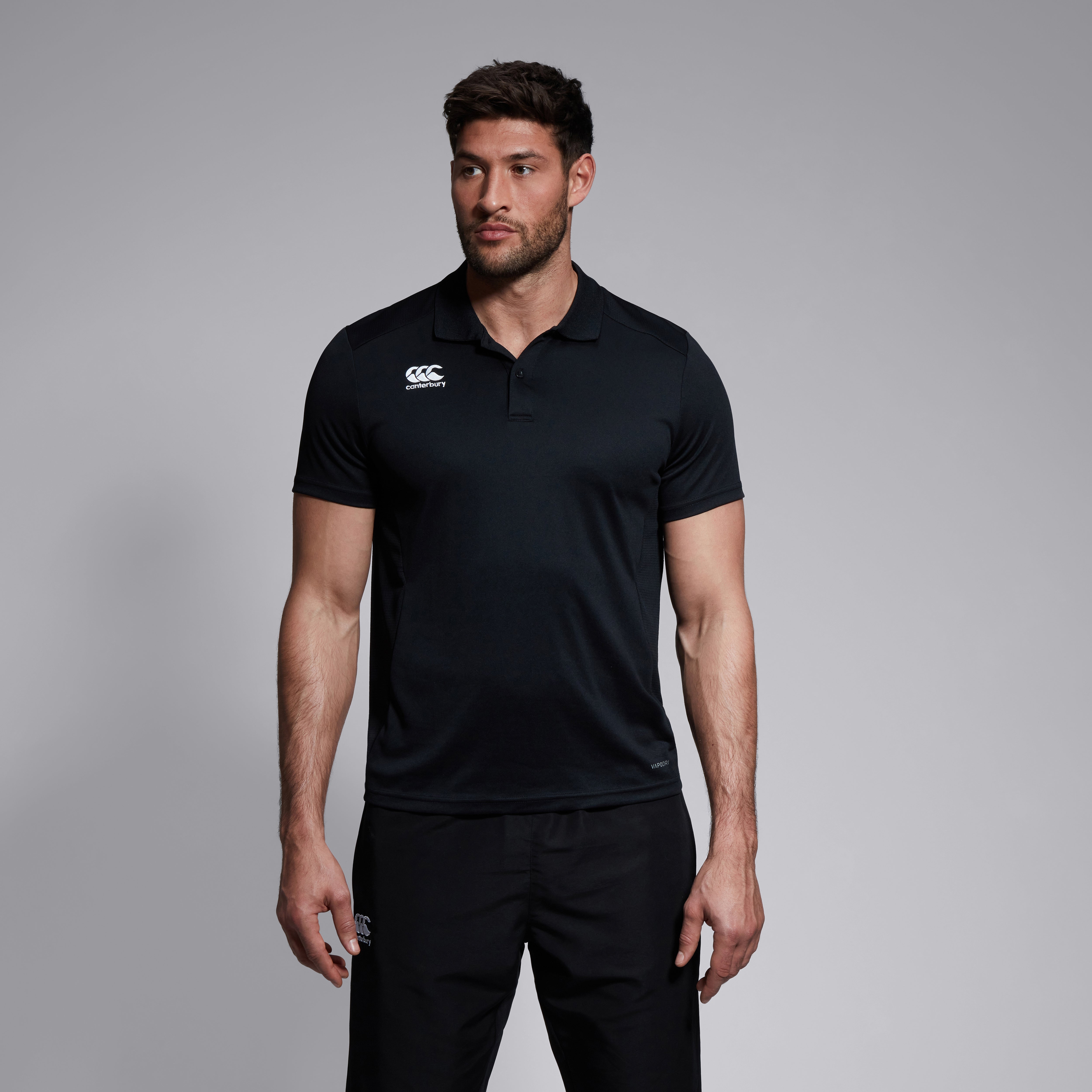canterbury-club-dry-polo-negro-para-hombre image 2