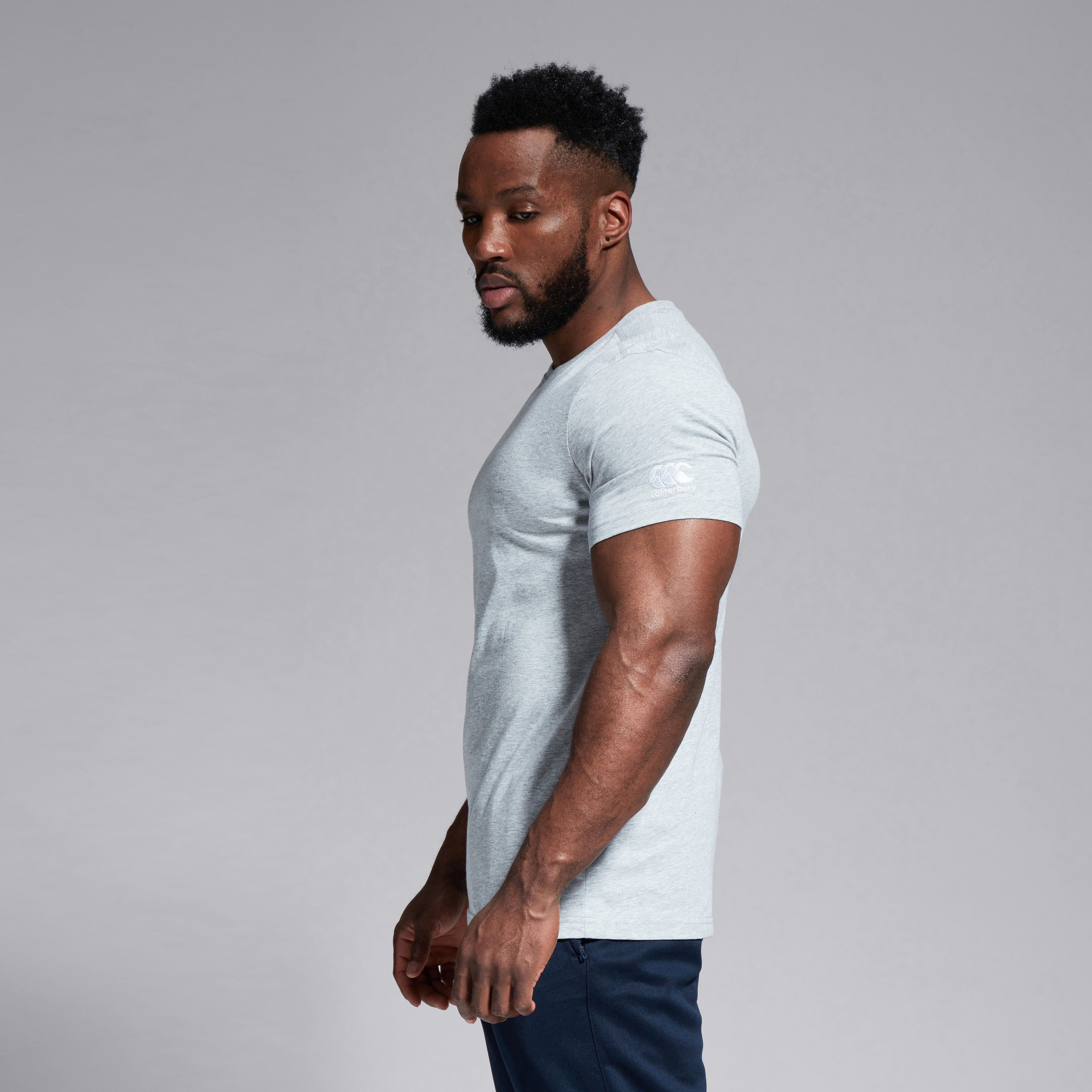 canterbury-club-camiseta-lisa-gris-para-hombre image 3
