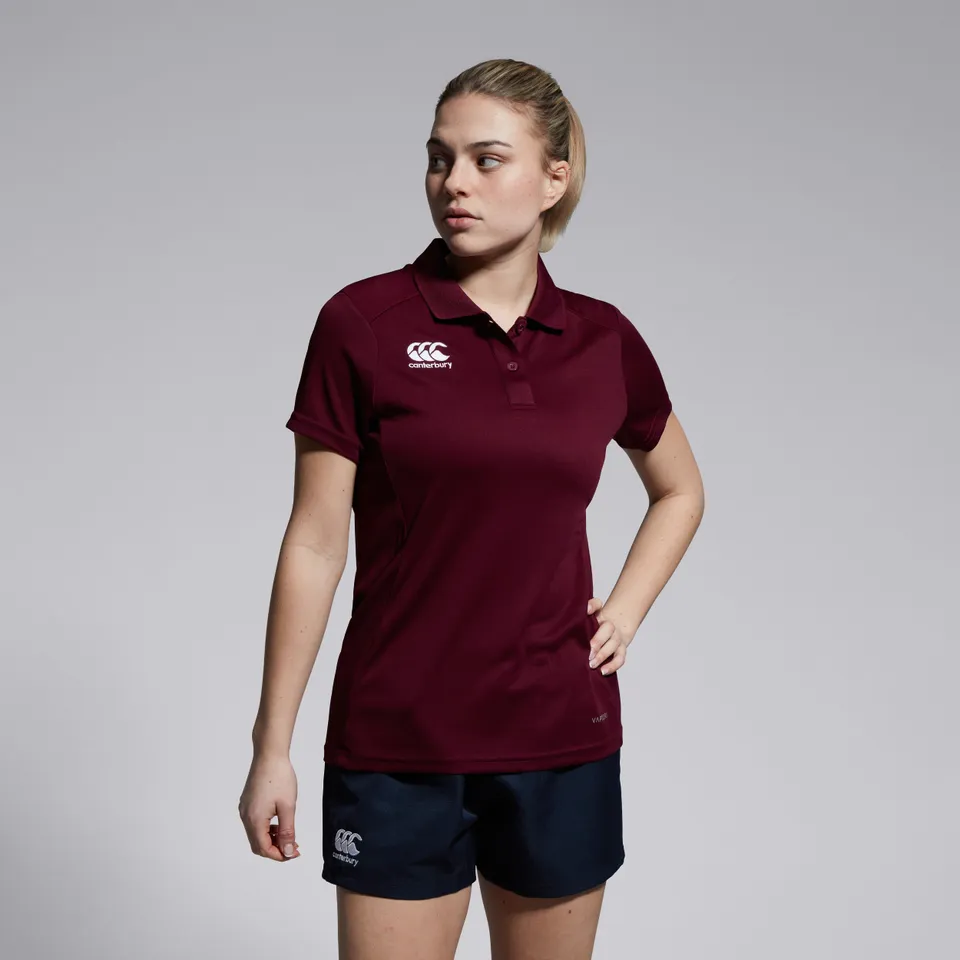 canterbury-club-dry-polo-shirt-maroon image 1
