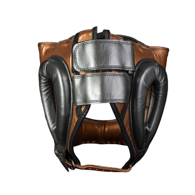 cleto-reyes-protector-de-cabeza-tradicional-en-piel-de-res-cobrizo-gris-oxford image 3