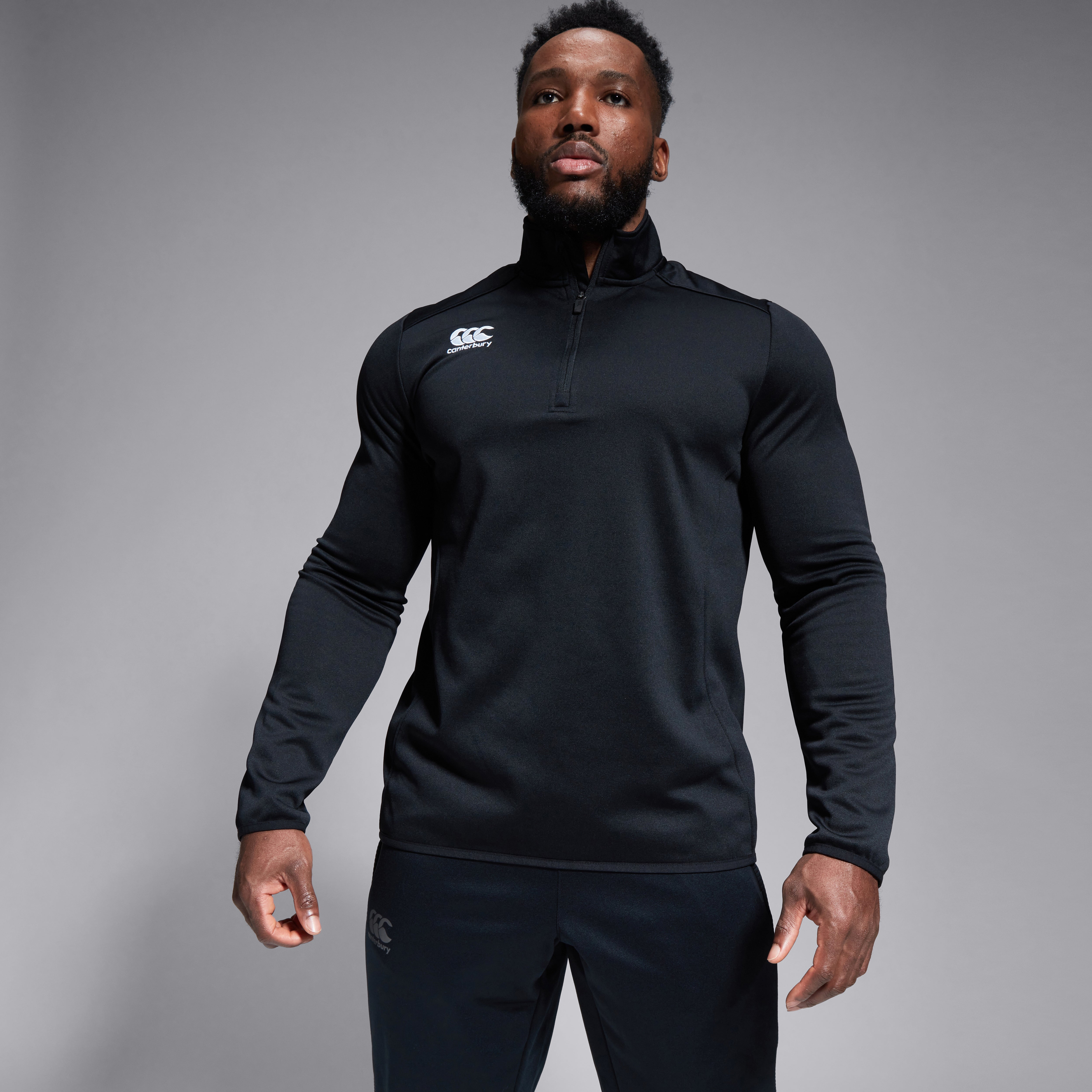 canterbury-club-1-4-zip-mid-layer-training-top-negro-para-hombre image 4