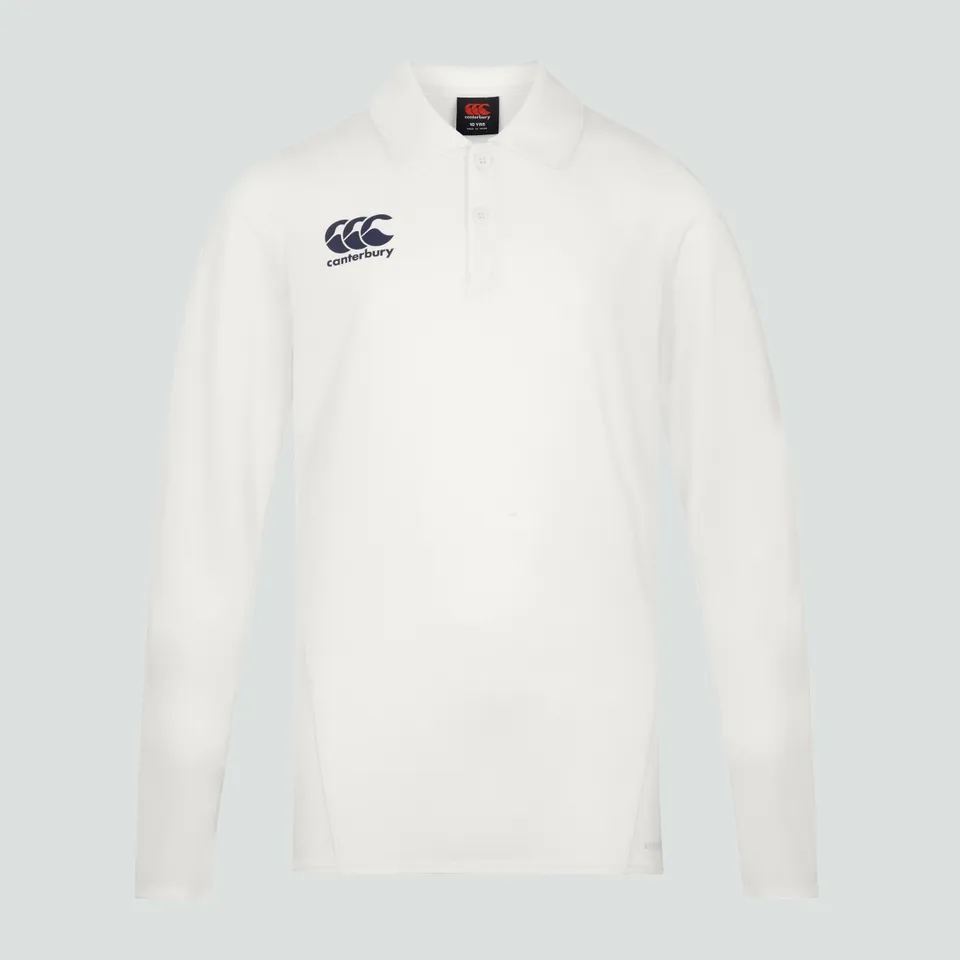 camiseta-polo-canterbury-cricket-manga-larga-crema-para-hombre image 1