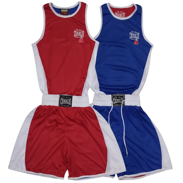 charlie-boxing-set-amateur-reversible-equipo-de-boxeo-azul-y-rojo-en-poli-ster image 1