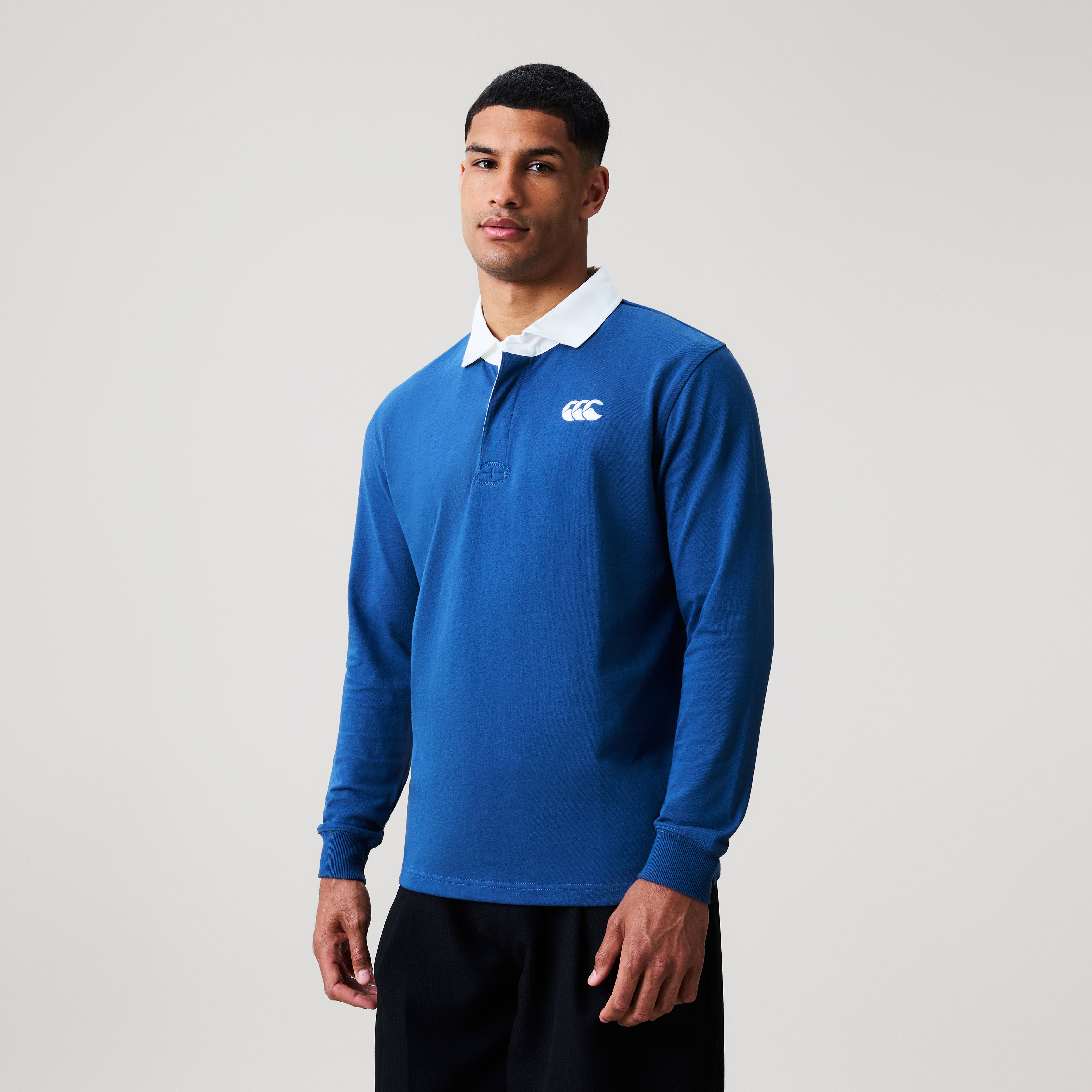camiseta-de-rugby-canterbury-solid-dye-azul-para-hombre image 3