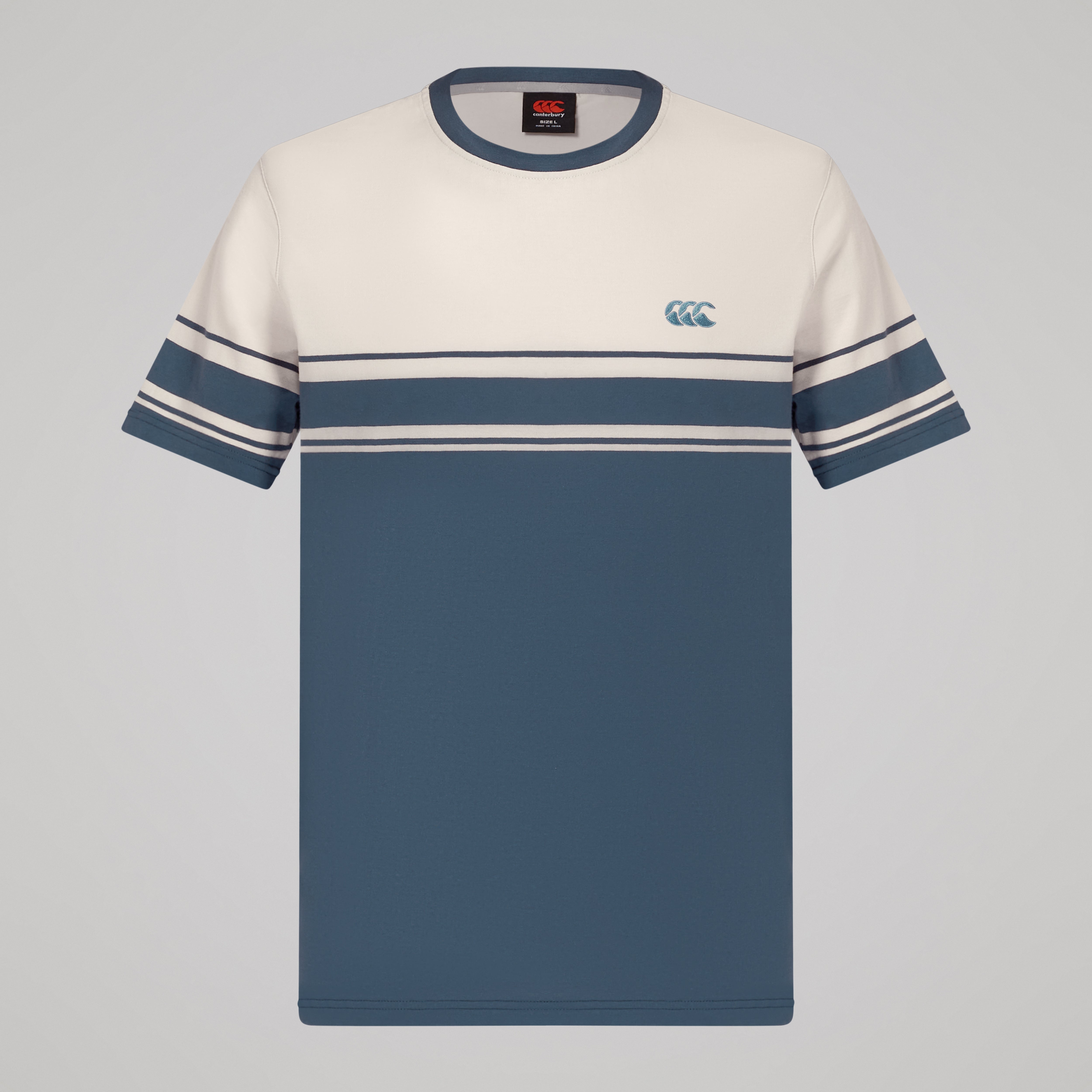 canterbury-everyday-stripe-tee-gris-hombre image 1