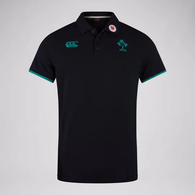 canterbury-polo-oficial-irlanda-negro-verde-para-hombre image 1
