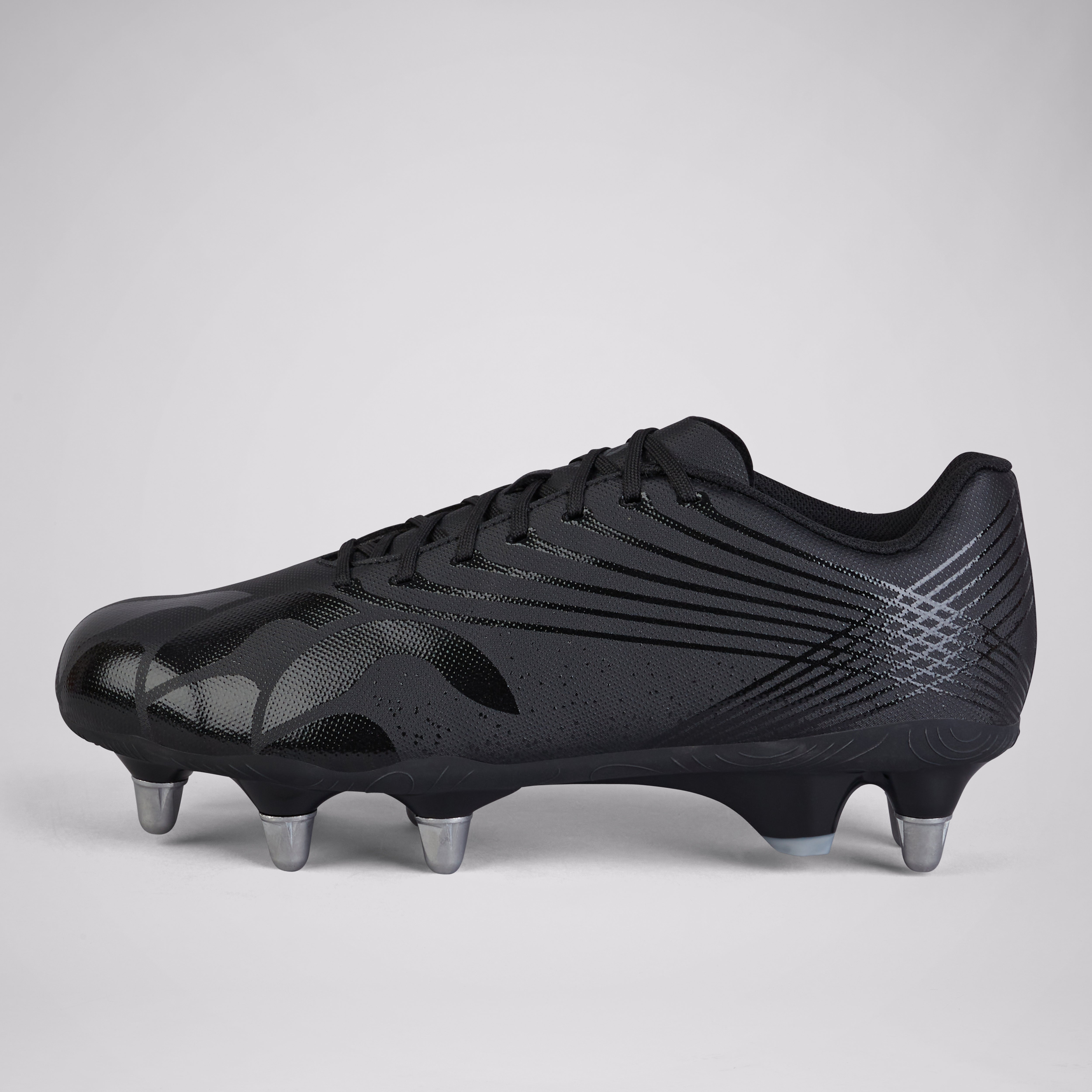 canterbury-stampede-groundbreak-team-soft-ground-botas-de-rugby-negro-gris image 1