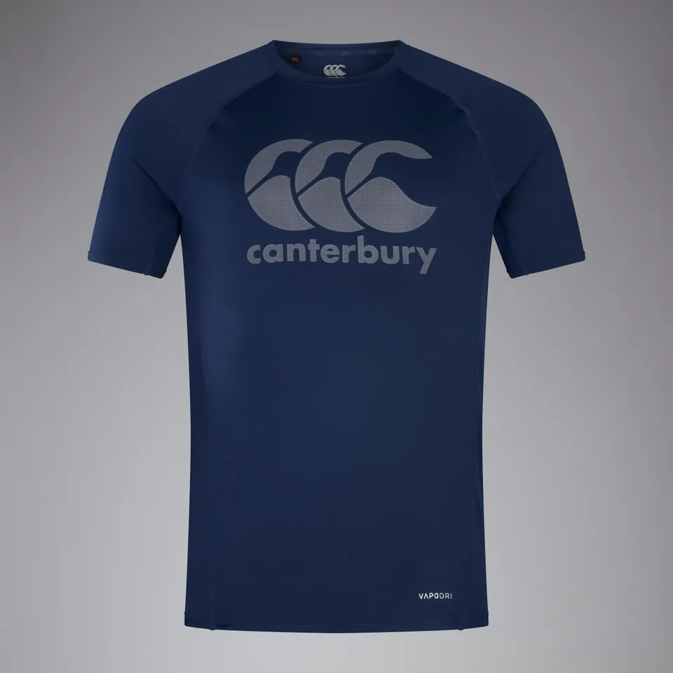 canterbury-mens-large-logo-superlight-tee-navy image 1
