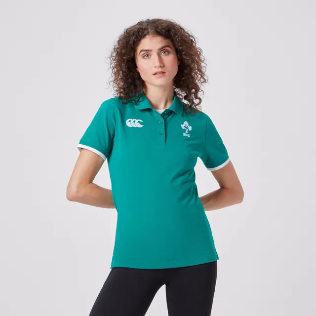 canterbury-polo-oficial-irlanda-mujer-verde-ireland-team image 1