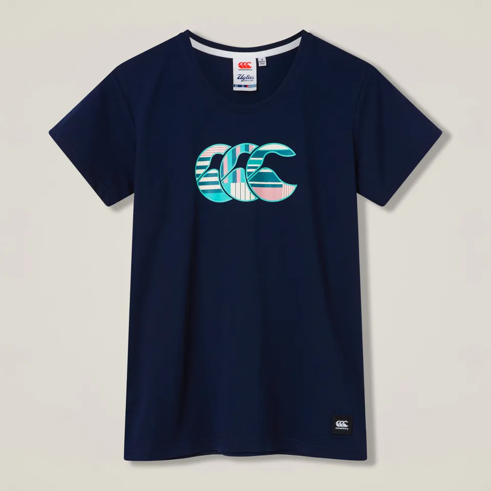 canterbury-uglies-logo-tee-azul-marimno-para-mujer-camiseta-deportiva-de-corte-e image 1