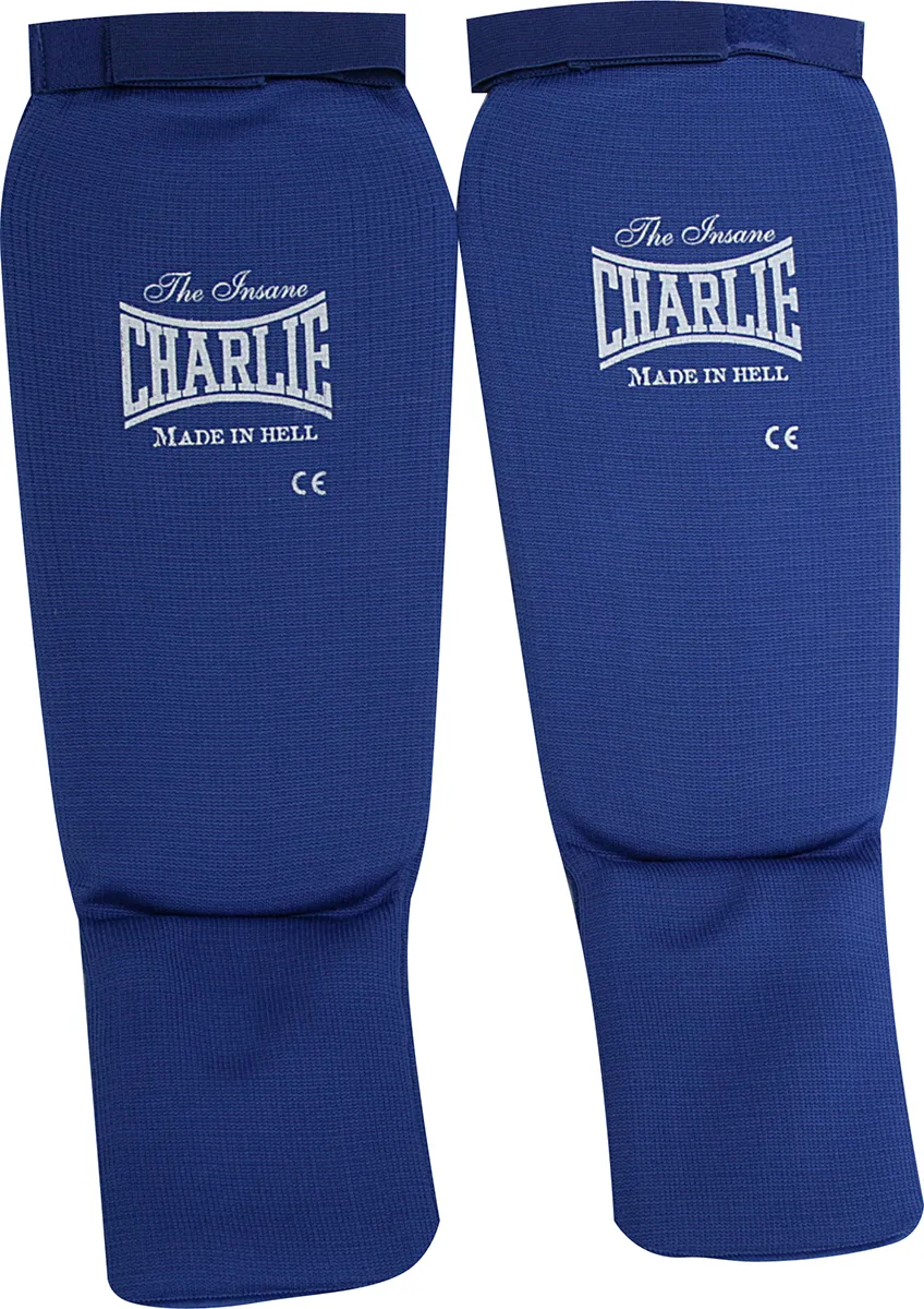 espinillera-tubular-charlie-boxing-de-poli-ster-con-empeine-y-cierre-de-velcro image 1
