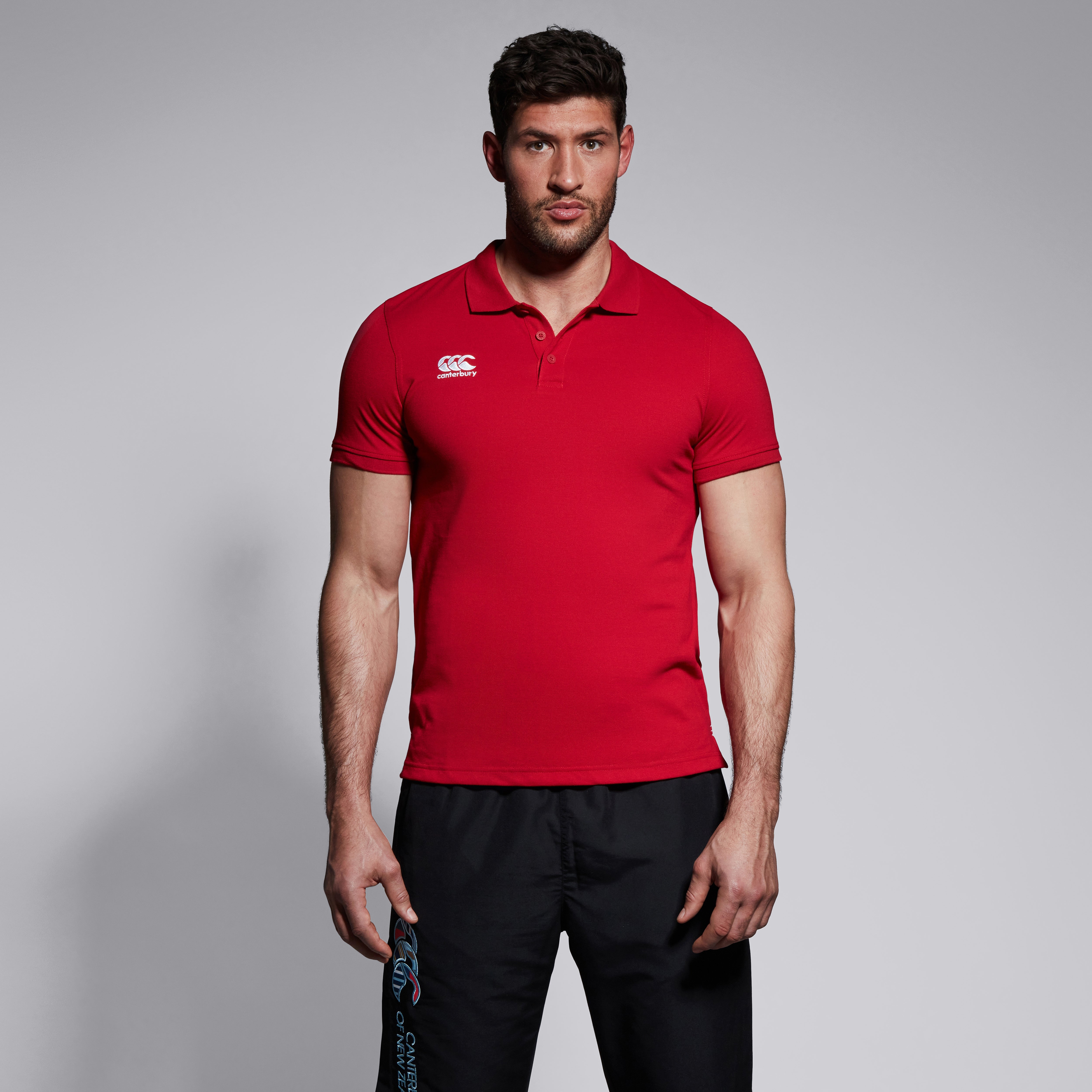 canterbury-waimak-polo-shirt-rojo-para-hombre image 1