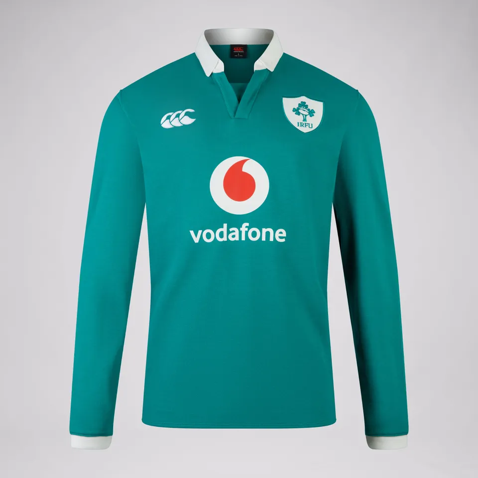 canterbury-camiseta-polo-irlanda-home-manga-larga-cl-sica-hombre-verde-blanco image 1