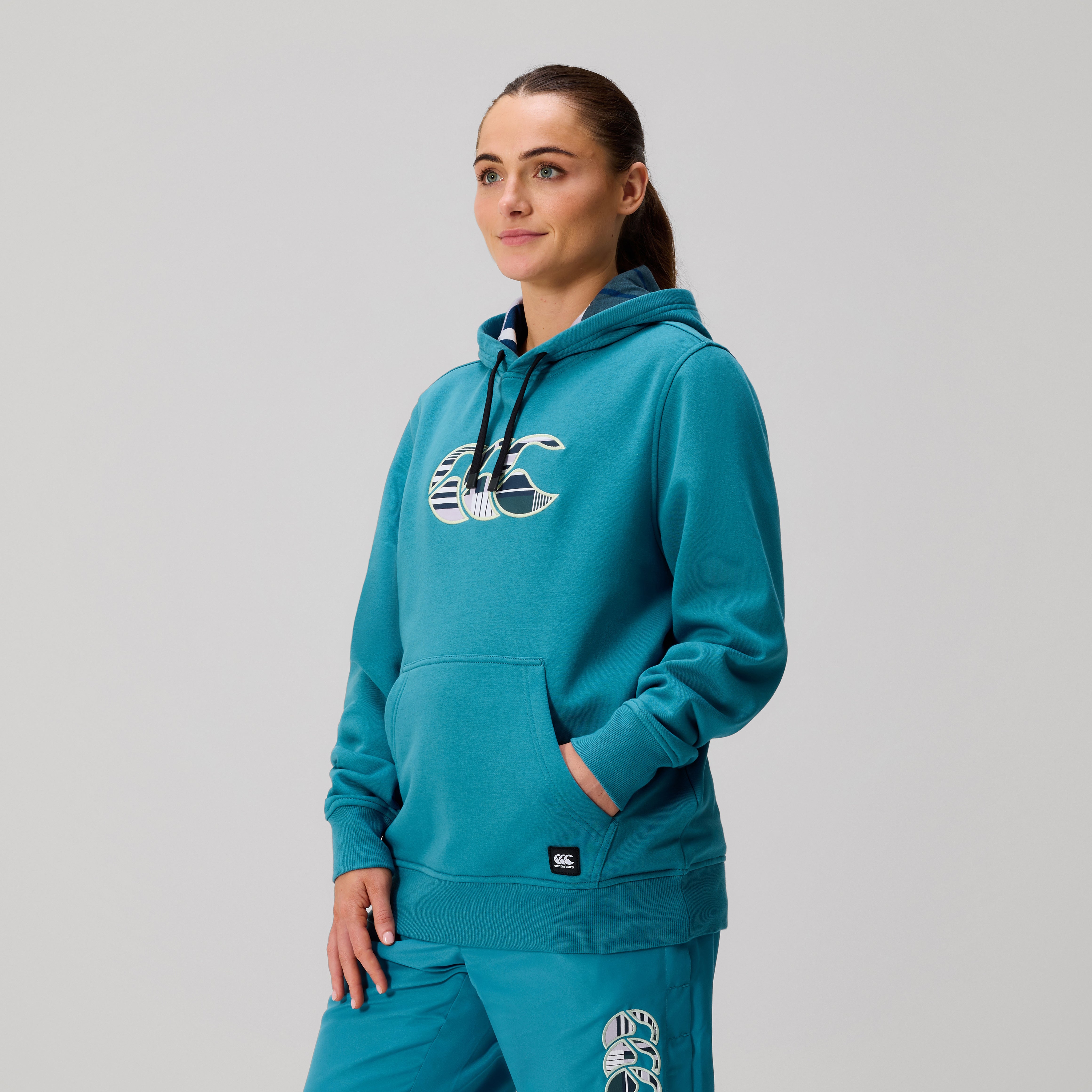 canterbury-sudadera-con-capucha-uglies-logo-para-mujer-azul image 4