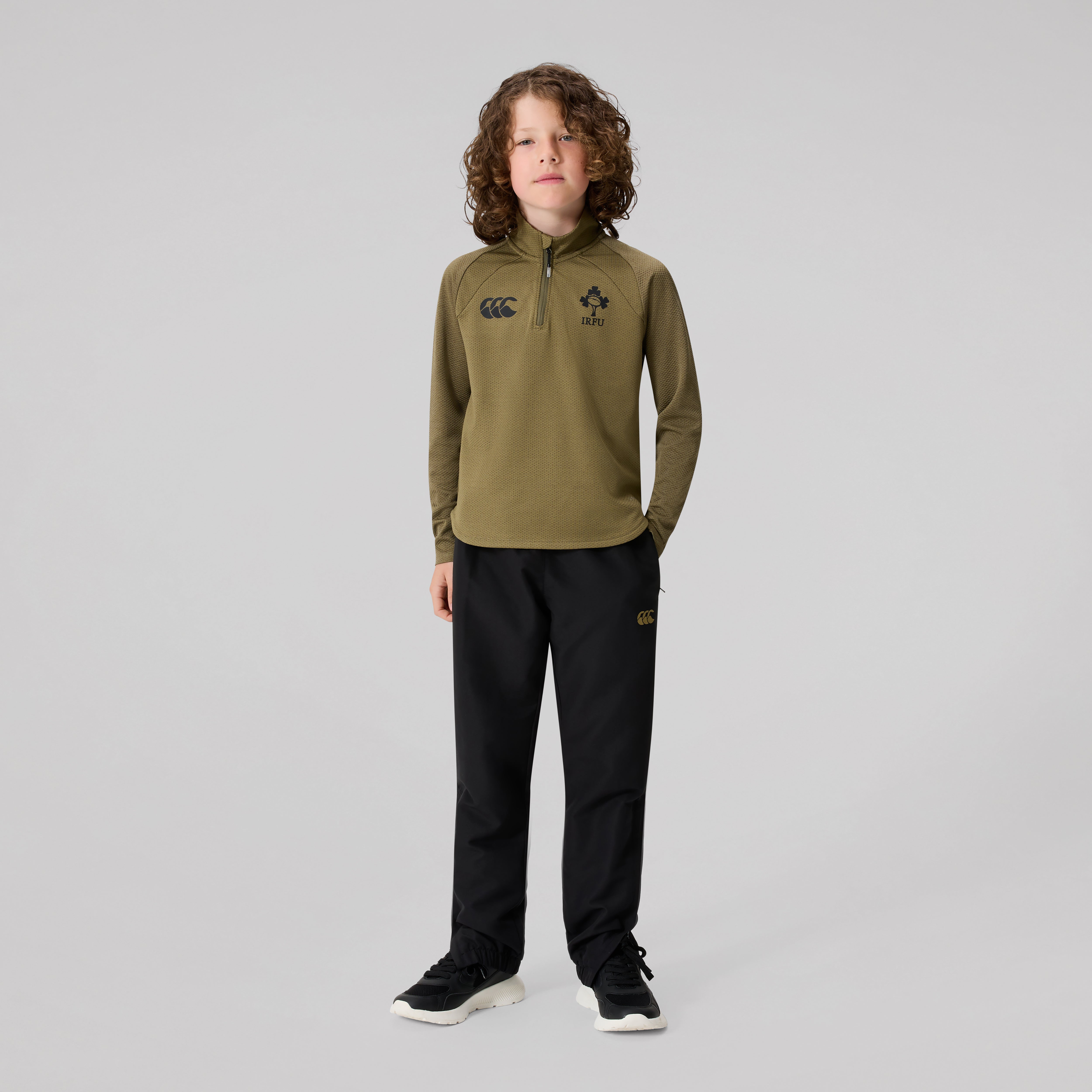 canterbury-junior-unisex-ireland-elite-1st-layer-khaki-camiseta-t-rmica-de-entre image 3