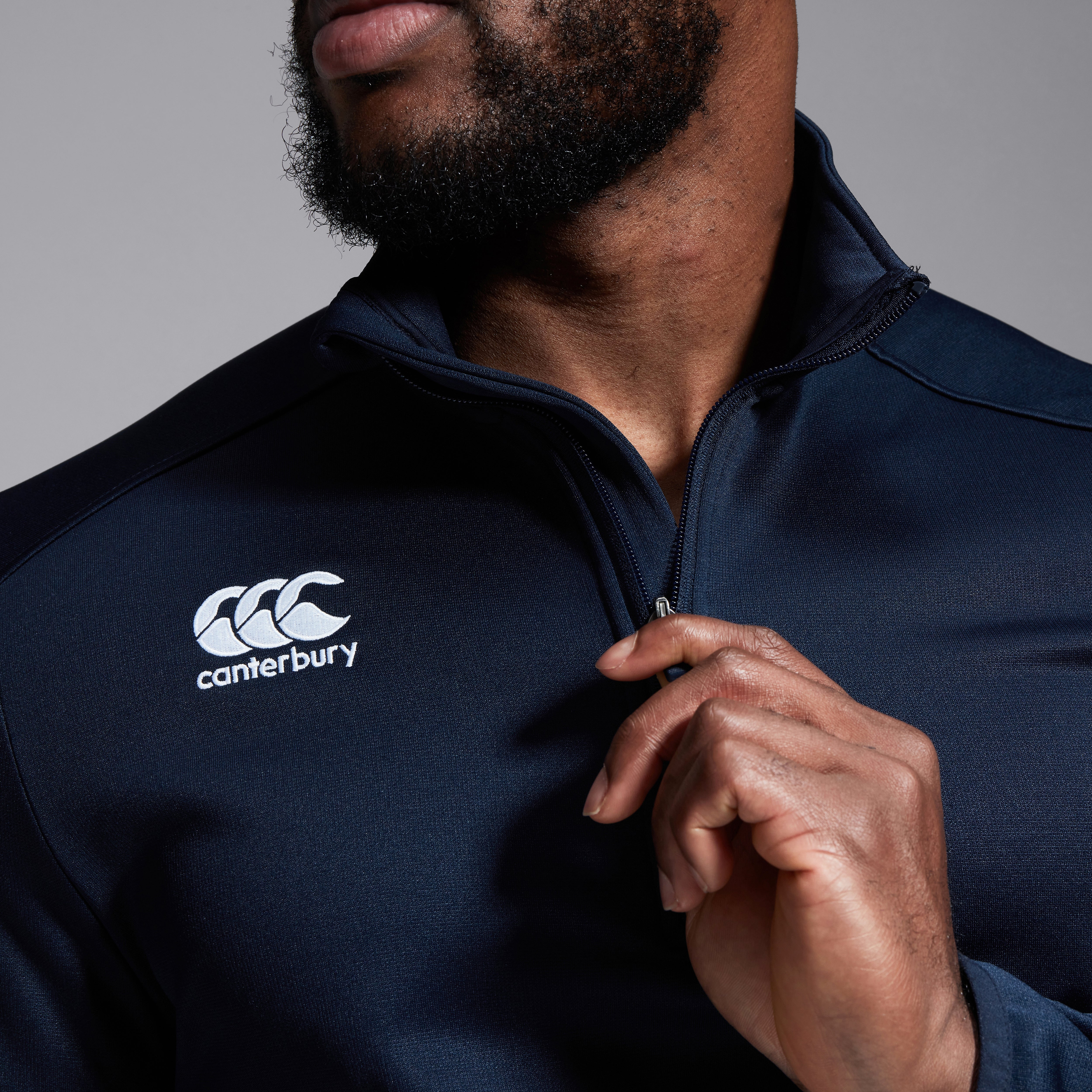 canterbury-mens-club-1-4-zip-mid-layer-training-top-navy-sudadera-de-entrenamien image 7