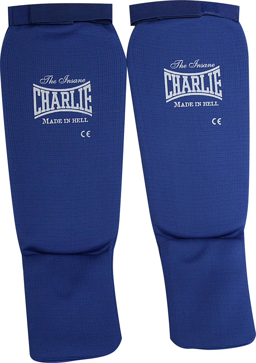 espinillera-tubular-charlie-boxing-de-poli-ster-con-empeine-y-cierre-de-velcro image 1